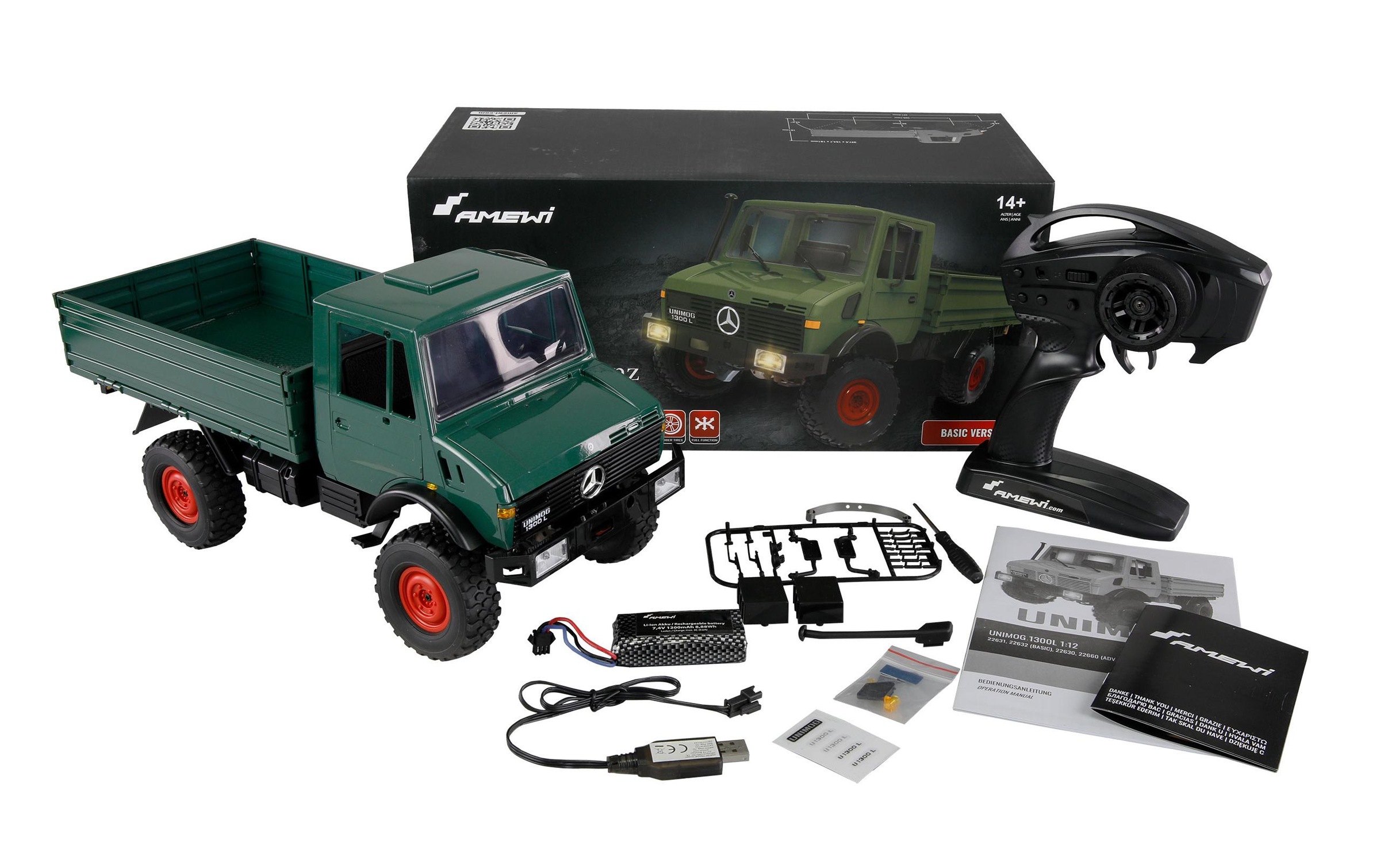 Amewi RC-Auto "Mercedes-Benz Unimog Basic 4WD RTR"