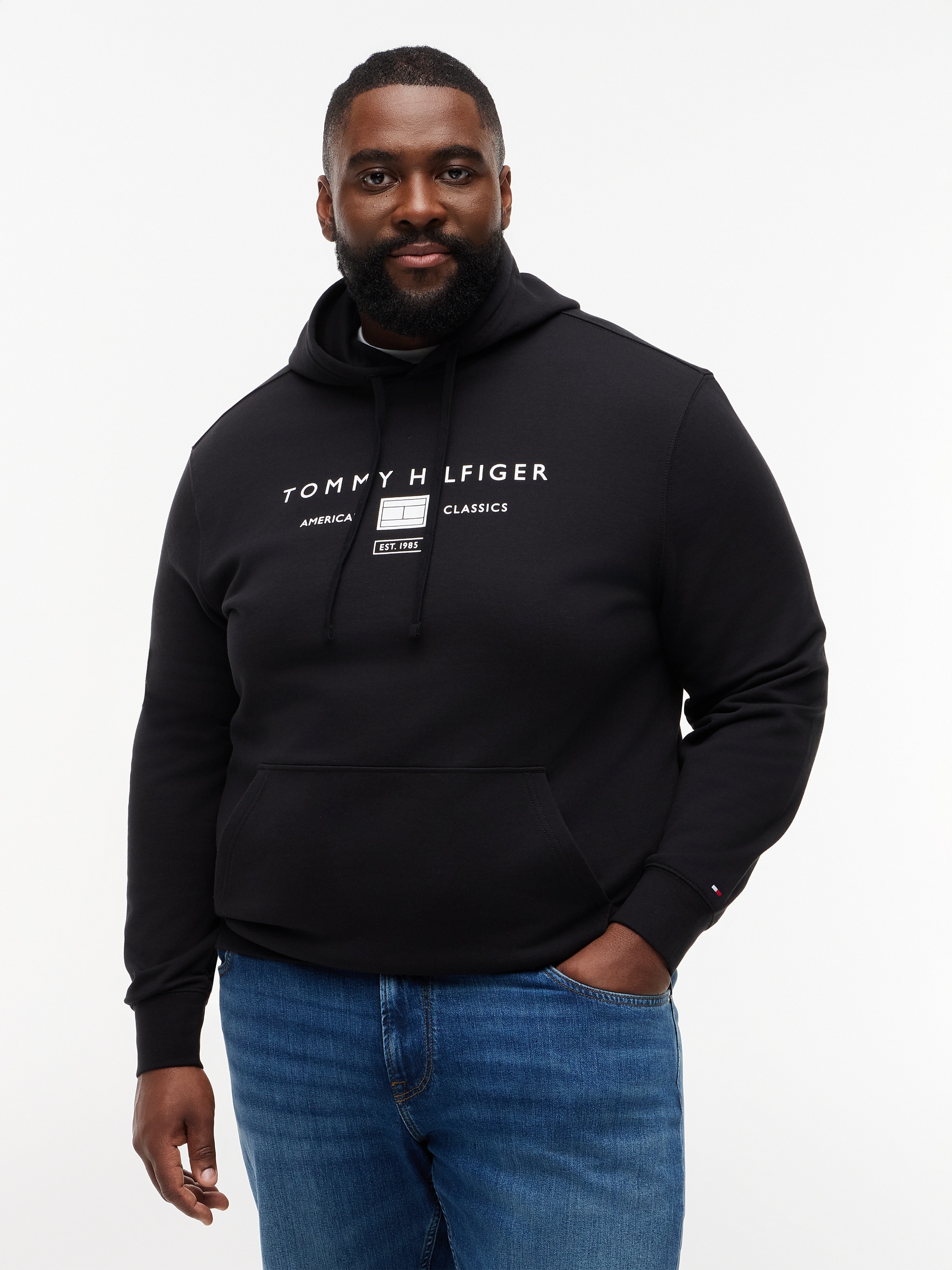 Tommy Hilfiger Big & Tall Hoodie »BT-BRAND L0VE TR MONO STOCK«, grandes tailles, coupe normale
