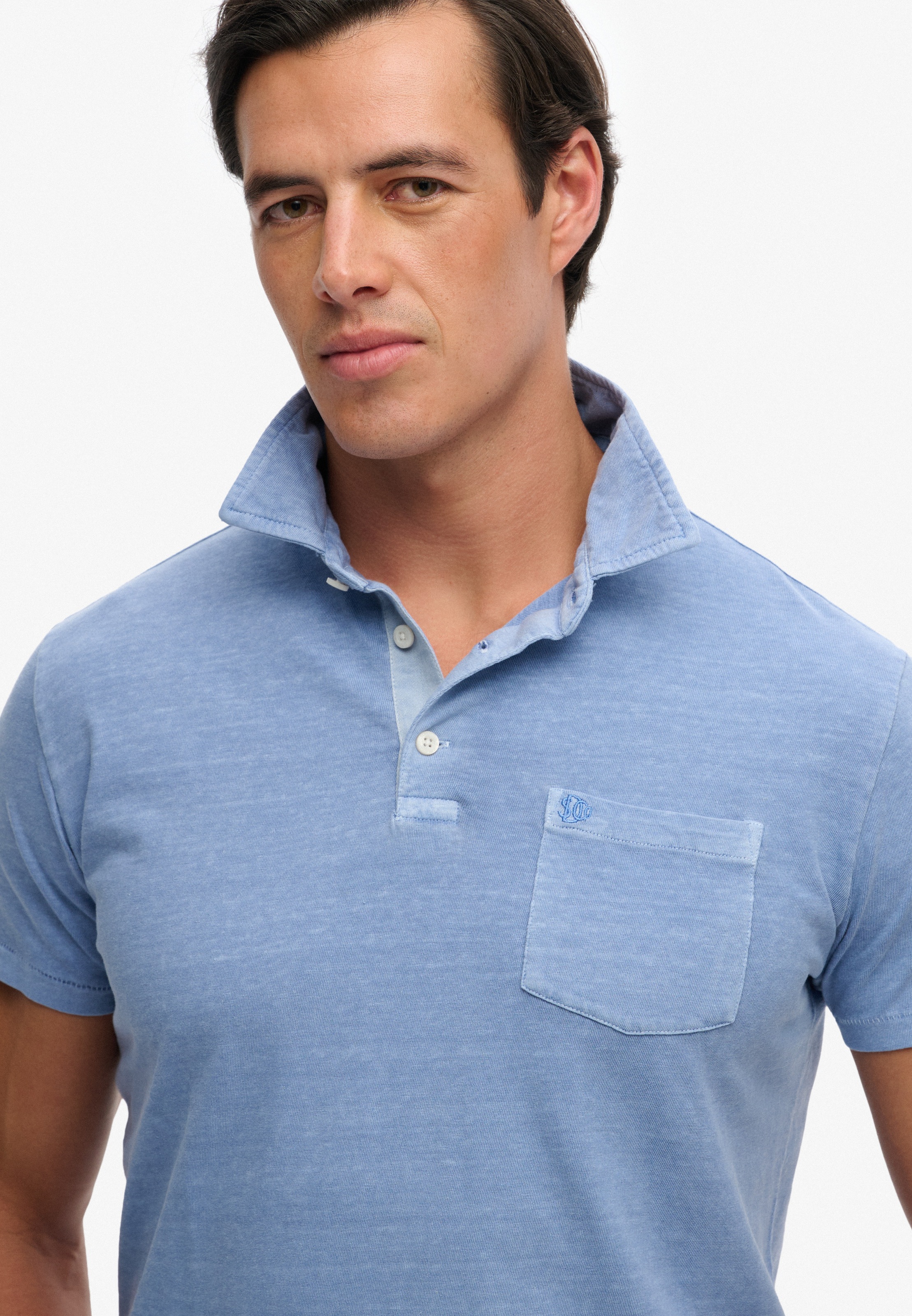 Superdry Polo »CLASSIC COTTON LINEN POLO« en superbe mélange coton-lin