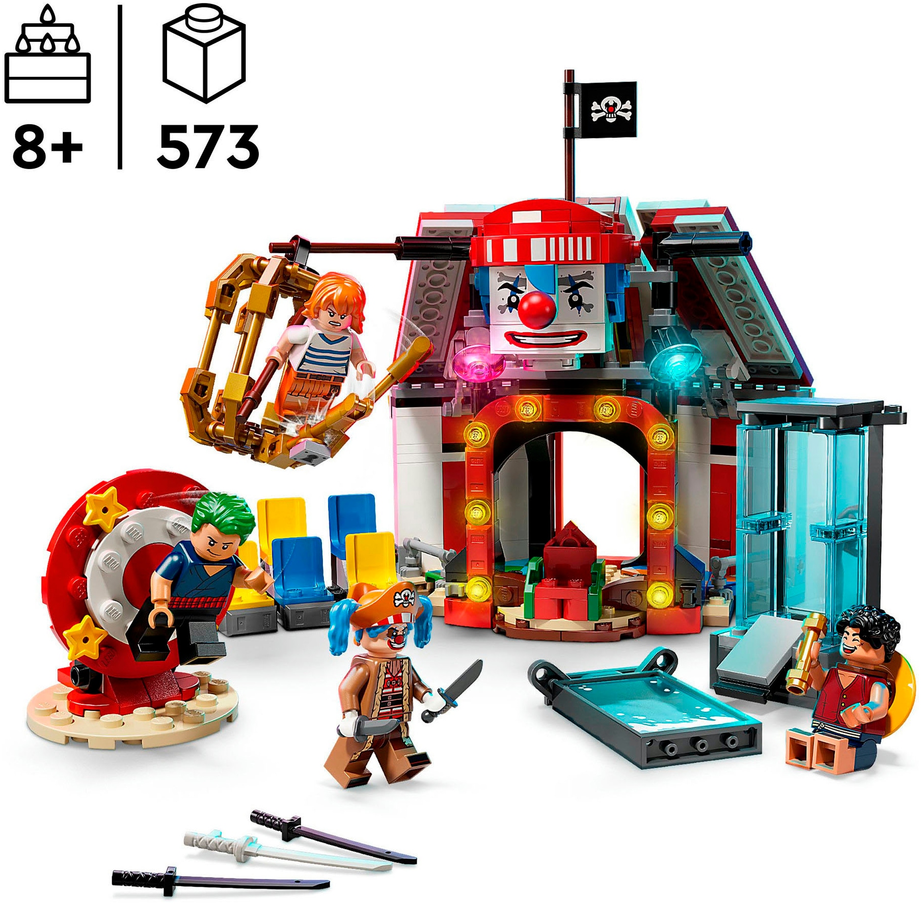 LEGO® Konstruktionsspielsteine »Zirkuszelt von Buggy dem Clown (75637), LEGO One Piece« Made in Europe