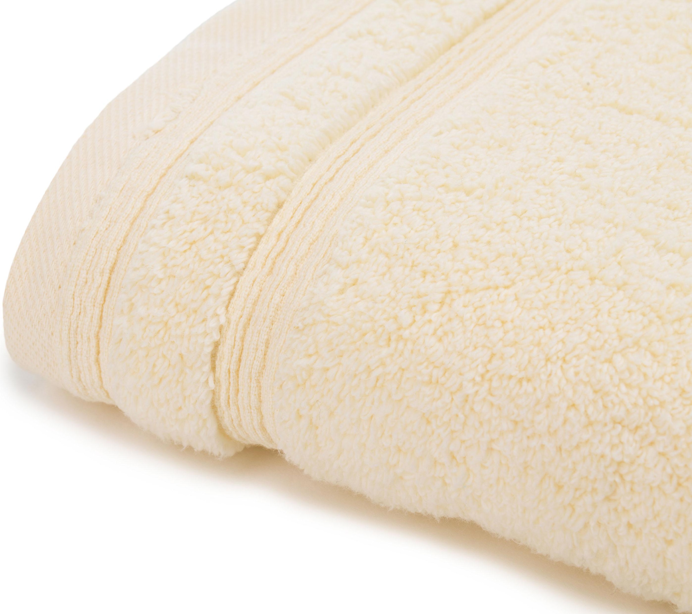 Gözze Handtücher »Monaco« im Set, Uni Farben, mit gewellter Bordüre, reine Baumwolle