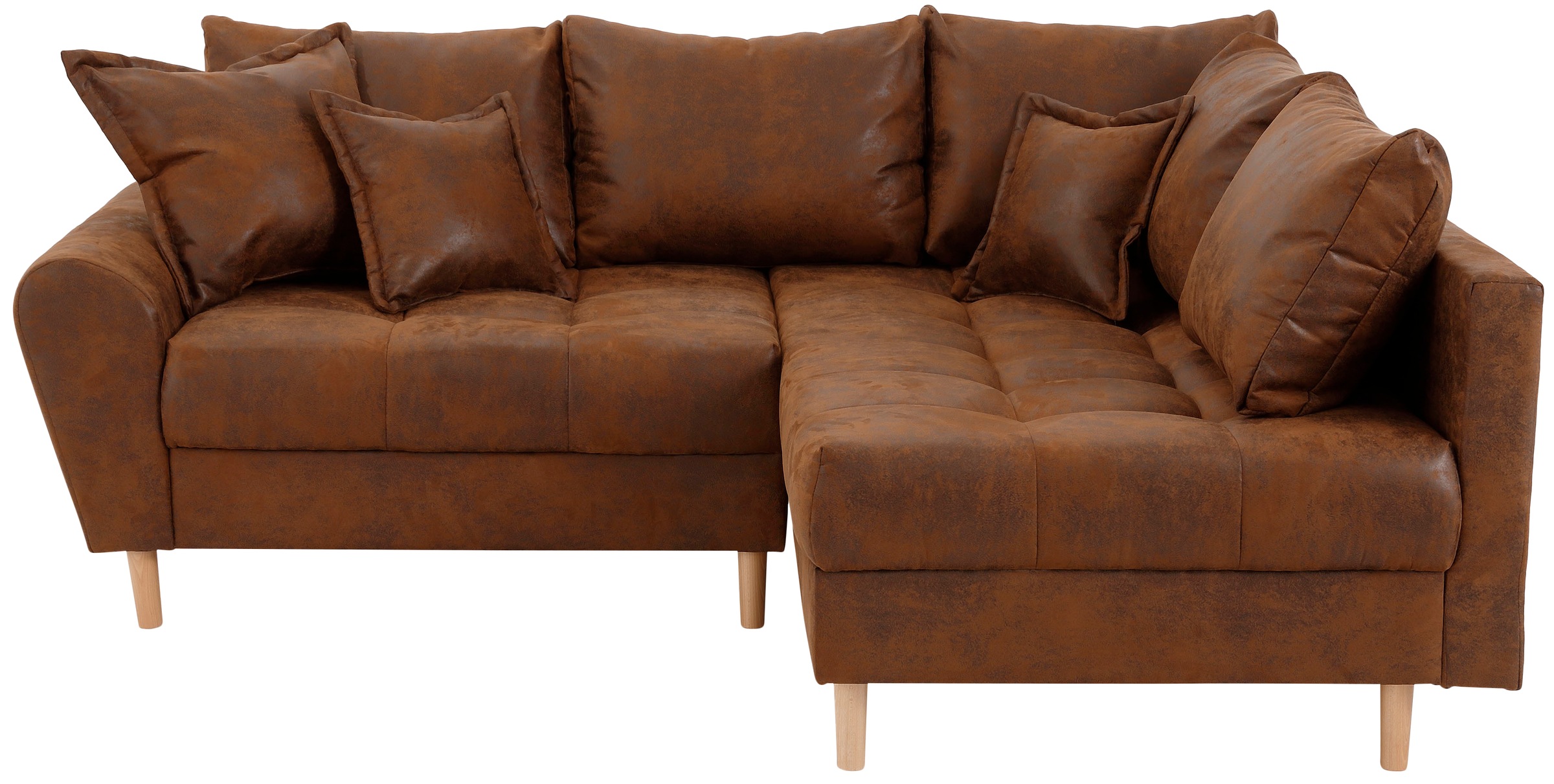 Image of Home affaire Ecksofa »Ricco«, Recamiere wahlweise links oder rechts montierbar, feine Steppung bei Ackermann Versand Schweiz