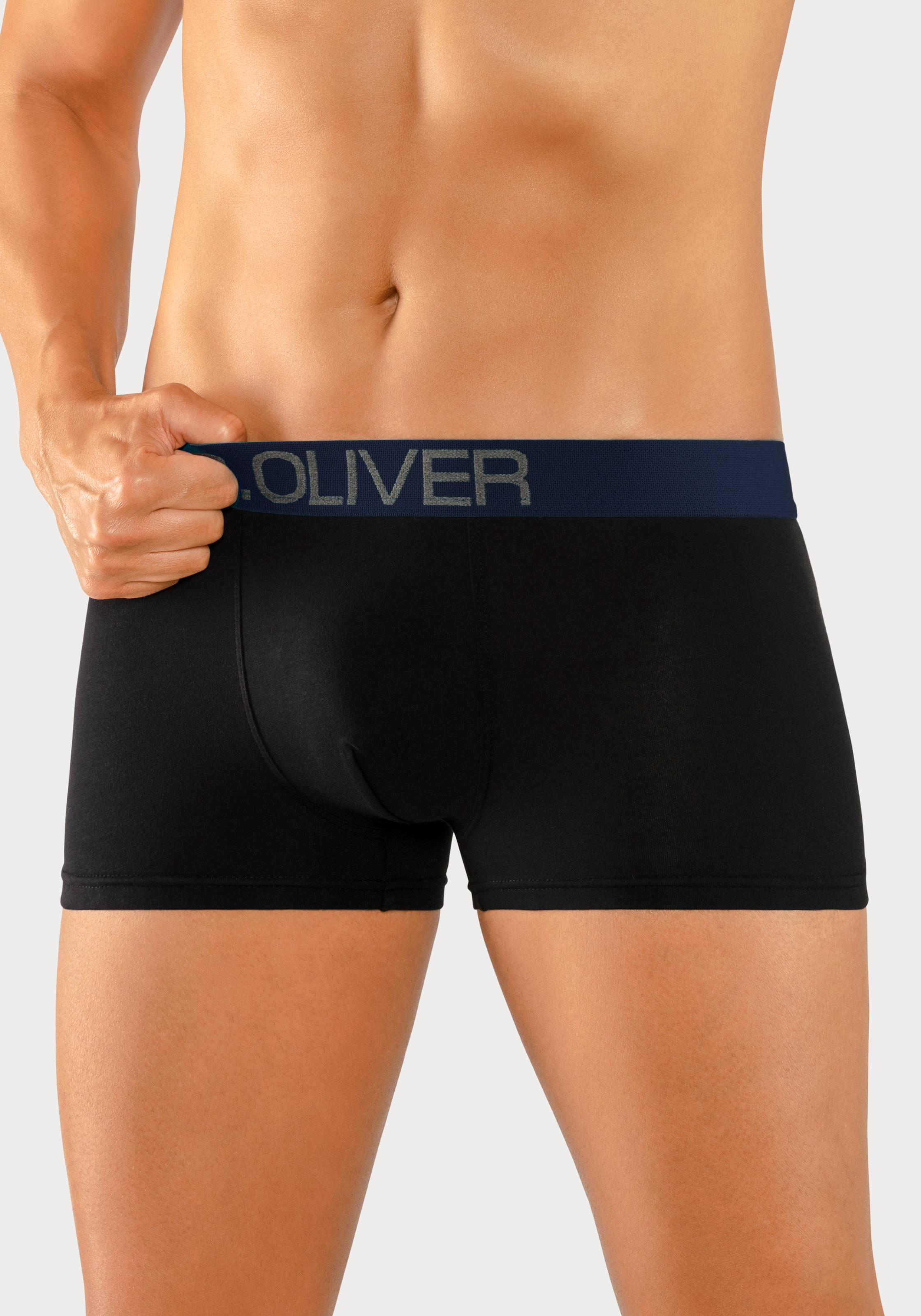 s.Oliver Boxer »Boxershorts für Herren«, (Packung, 4 St.), in Hipster-Form aus Baumwoll-Mix