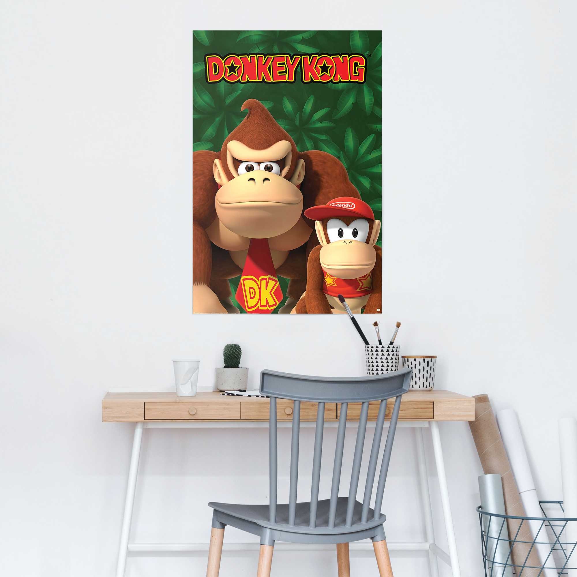 Reinders! Poster »Nintendo - Donkey Kong and Diddy Kong« Kinderzimmer - Mehrfarbig - 150 gr.  Papier - Games - 61x91,5 cm
