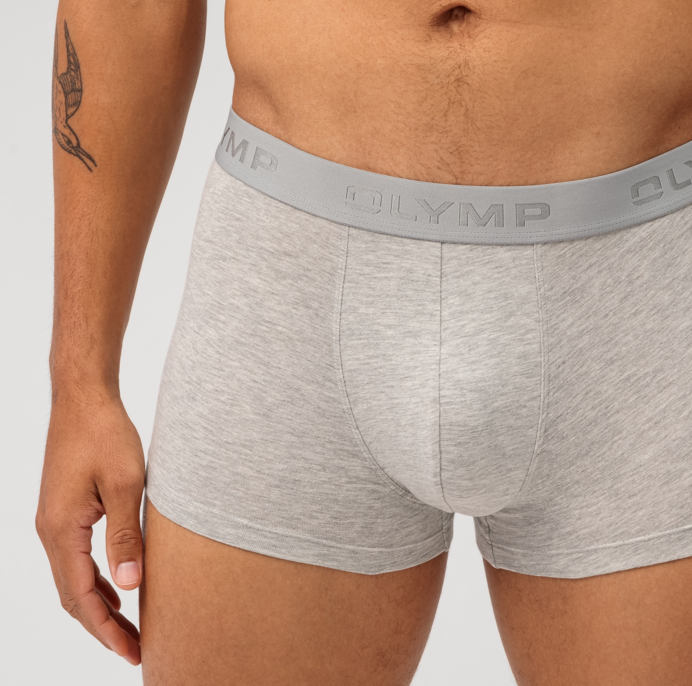 OLYMP Boxers Paquet, , 3 cuis avec impression logo à la ceinture