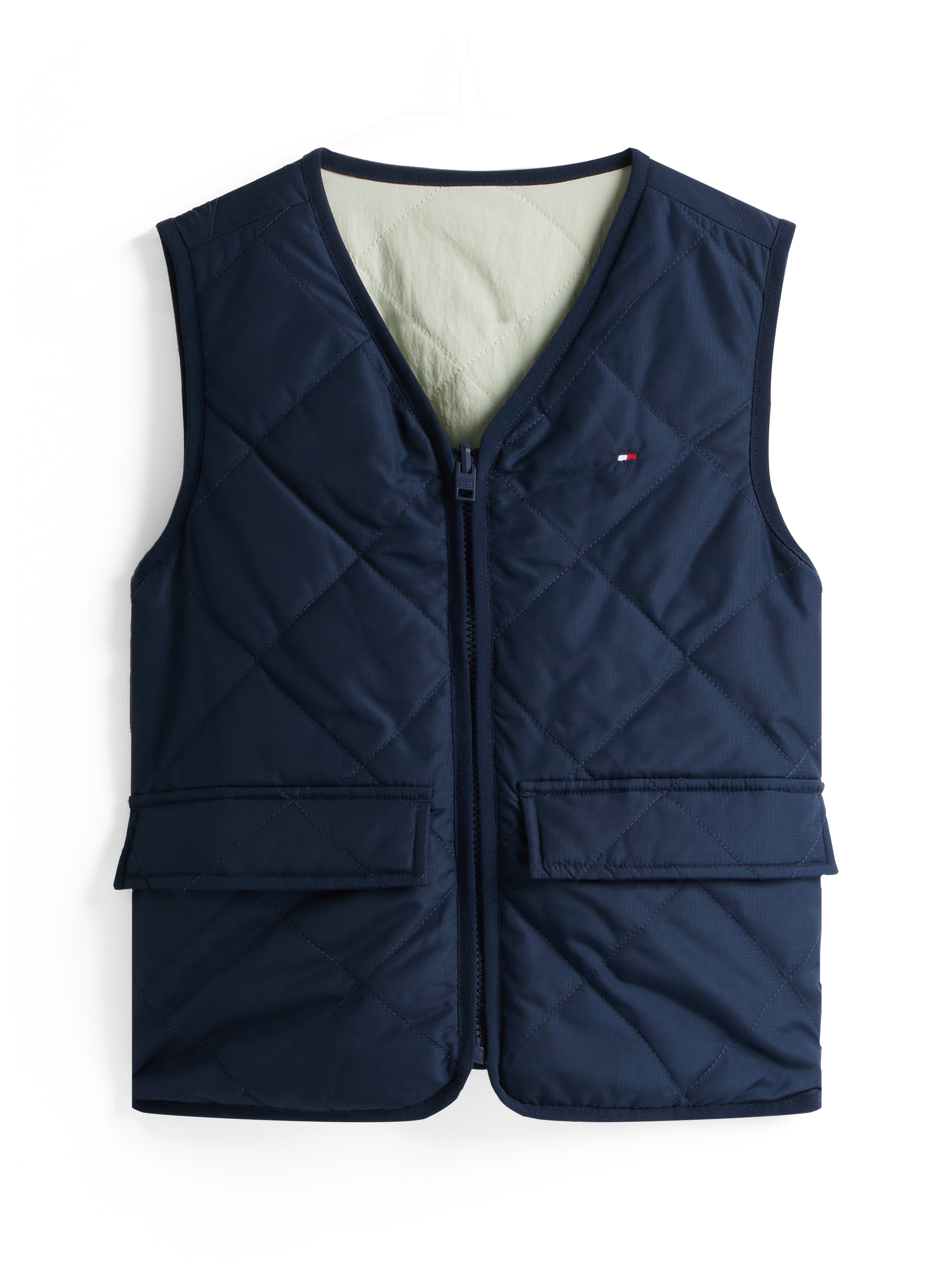 Tommy Hilfiger Wendeweste »REV MIX MEDIA QUILTED VEST«, für Kinder bis 16 Jahre, mit grossen Taschen