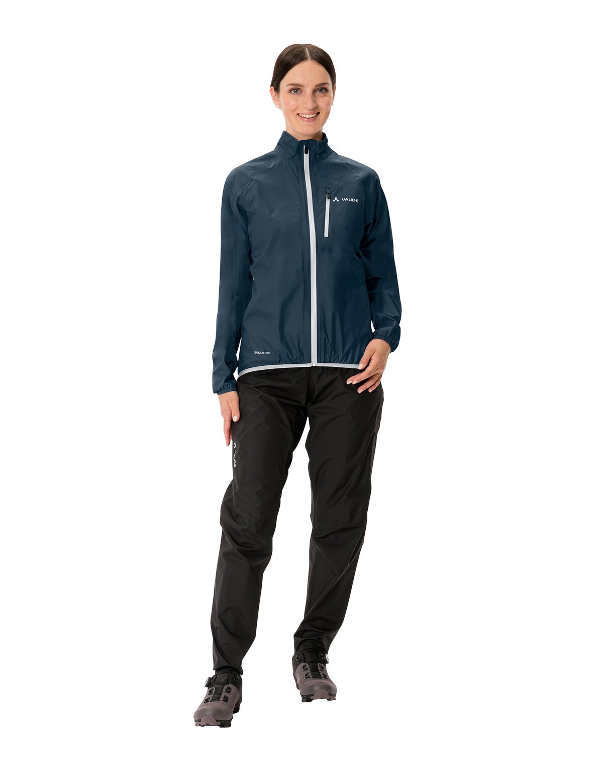 VAUDE Regenjacke »Women's Drop Jacket III« sportlicher Stil, wasserdicht mit 10000 mm Wassersäule, atmungsaktiv