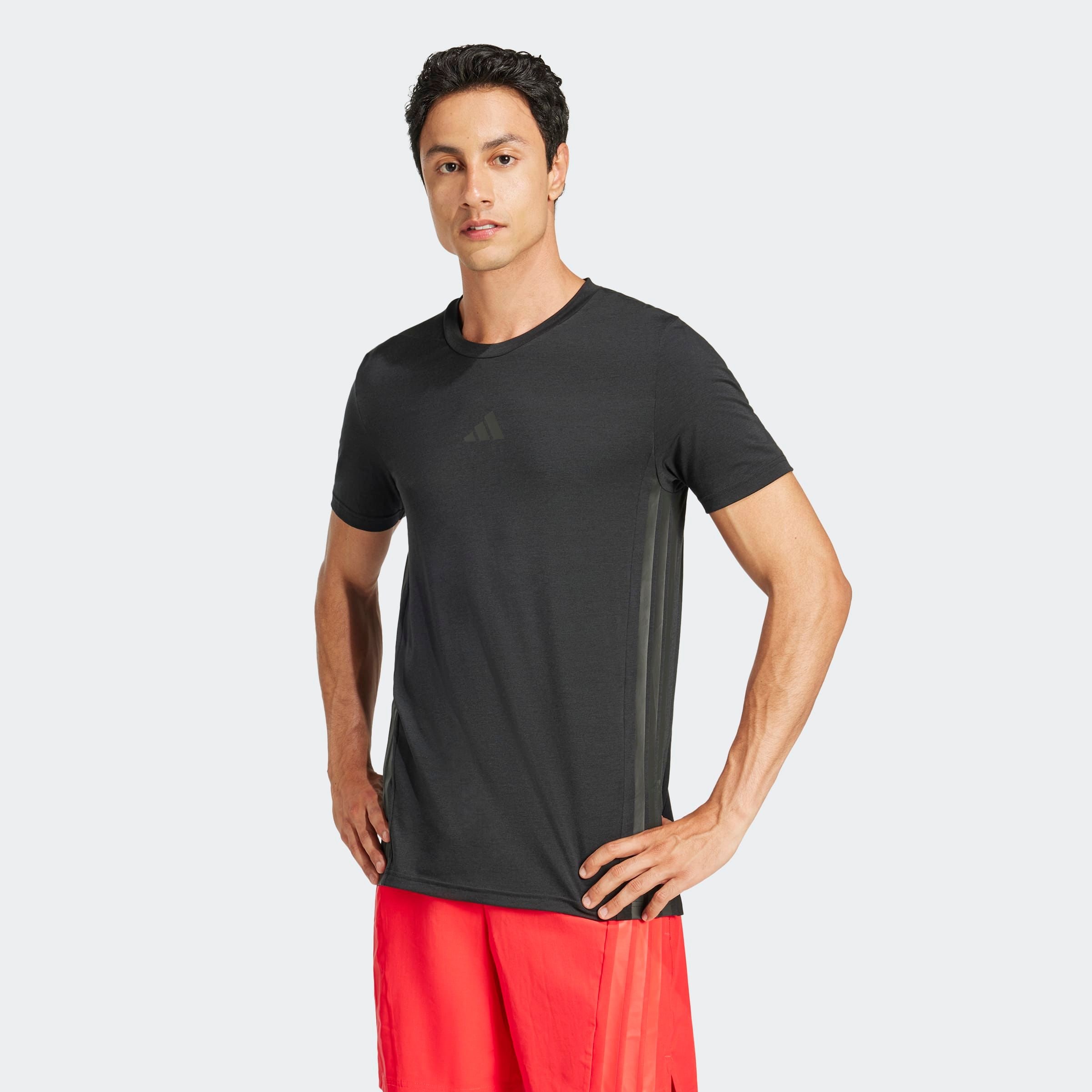 Image of adidas Performance T-Shirt "DESIGNED 4 TRAINING 3-STREIFEN"