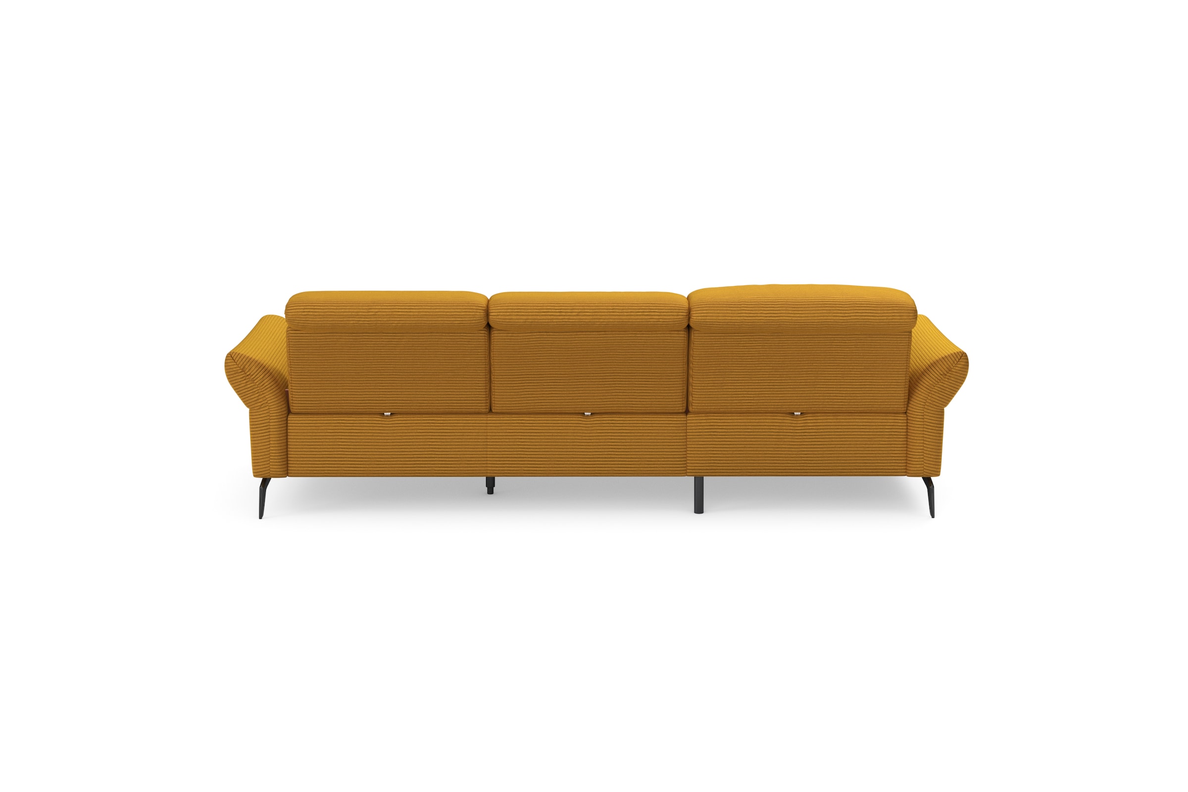 INOSIGN Ecksofa »Coco L-Form« Sitztiefen-, Arm- und Kopfteilverstellung, Cord-Bezug, Fusshöhe 15 cm