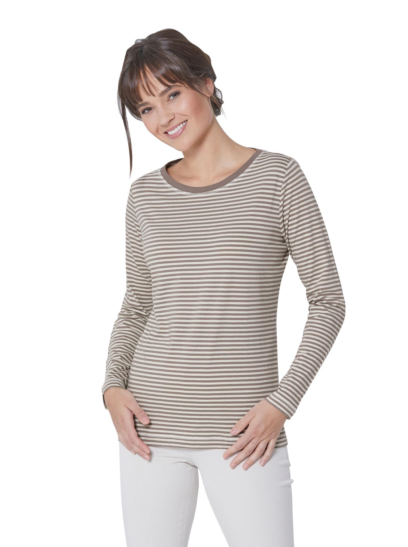 Image of CREATION L PREMIUM T-Shirt »Pima-Baumwoll-Shirt«, (1 tlg.) bei Ackermann Versand Schweiz