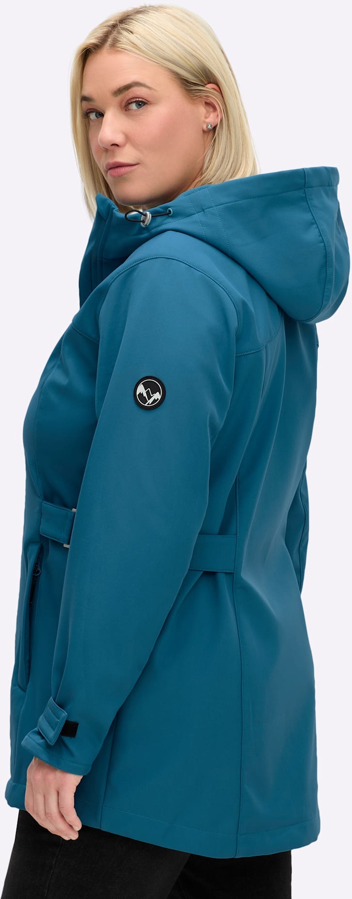 Sheego Softshelljacke mit Kapuze