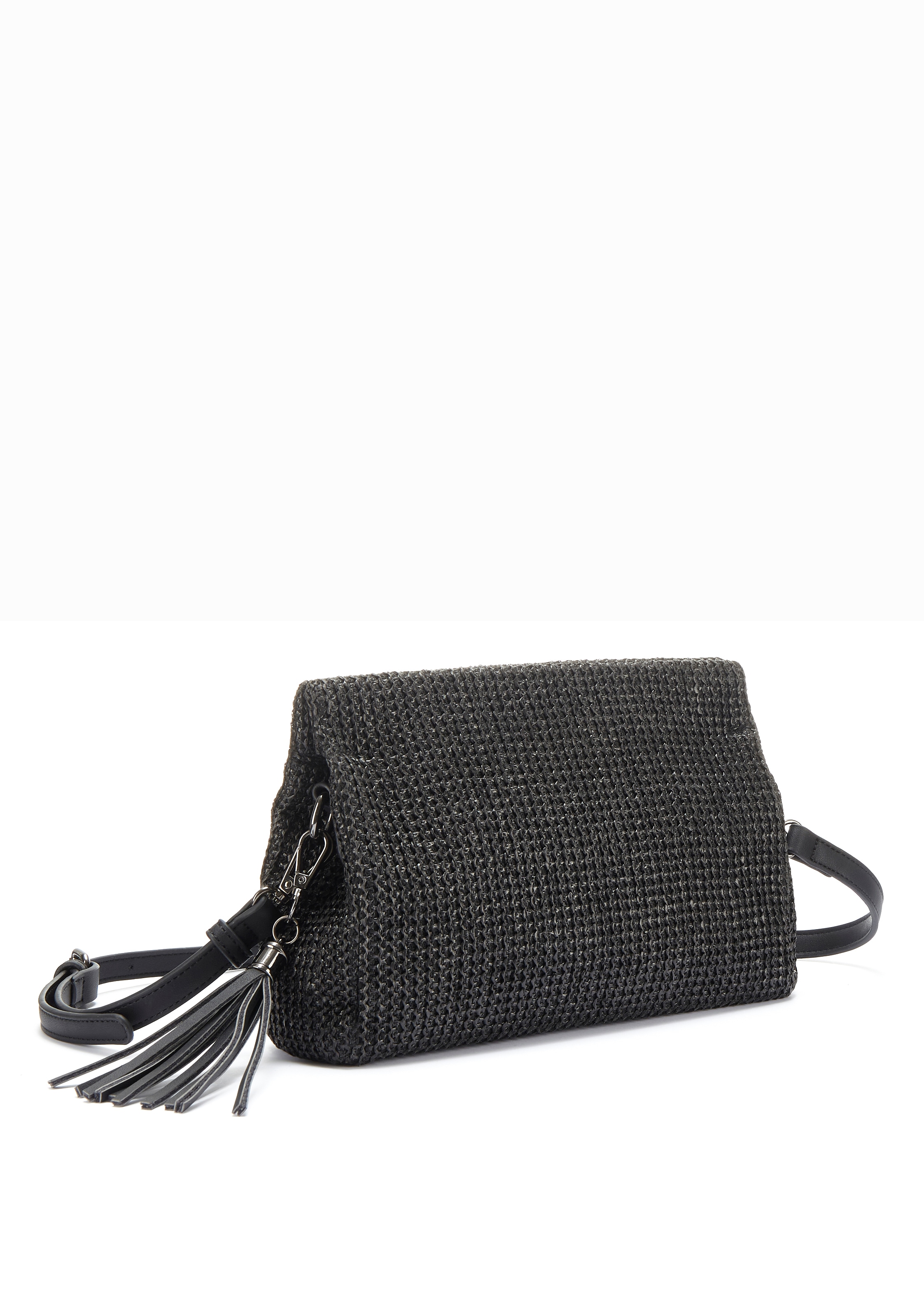 Image of Vivance Umhängetasche "Clutch" Handtasche,Schultertasche,Tragetasche,Crossbody Bag, Bast-Optik VEGAN