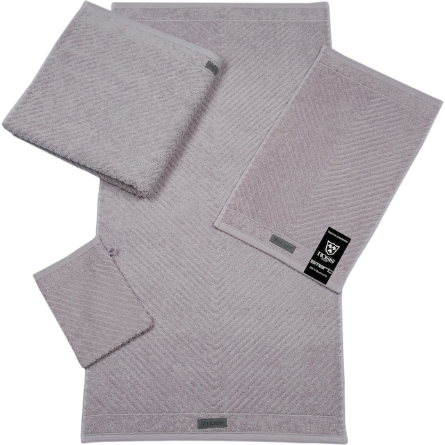 ROSS Handtuch »Smart«, (2 St.), Uni-Rippe mit Velourslabel kaufen