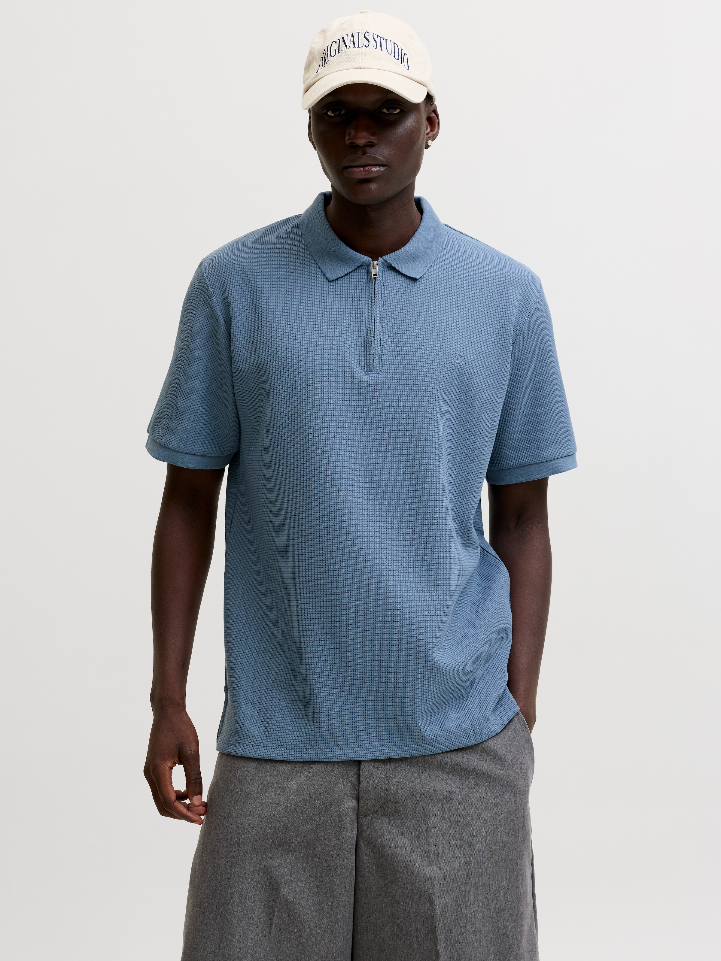 Jack & Jones Poloshirt »JJEAUSTIN ZIP POLO SS NOOS« mit Polokragen