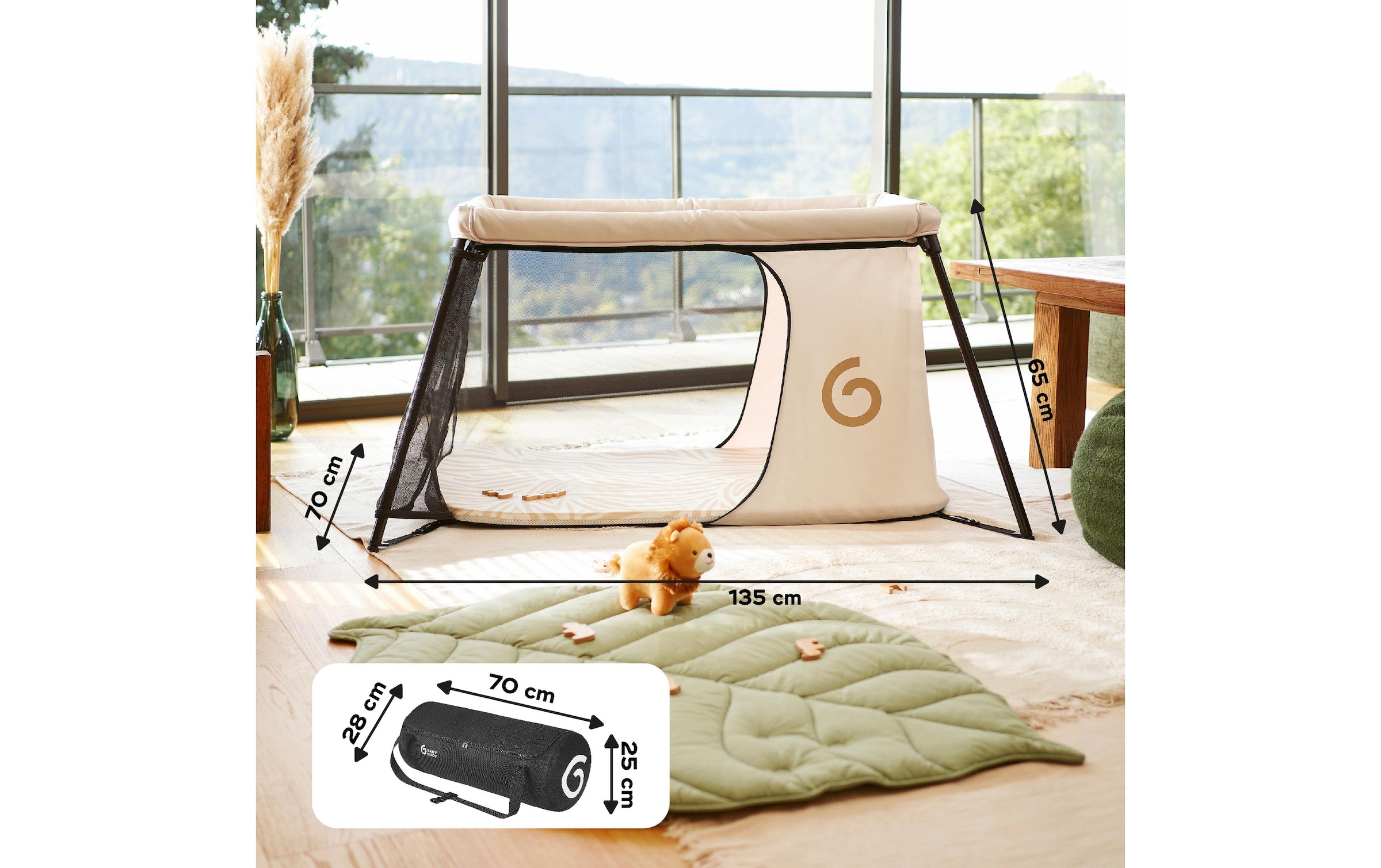 BABYMOOV Baby-Reisebett »Moov & Sleep Sandstone«