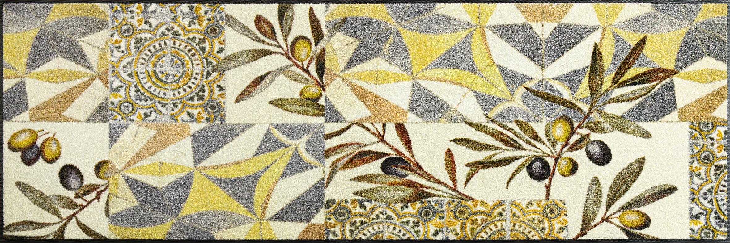 Image of wash+dry by Kleen-Tex Fussmatte "und Läufer Citrus Ceramics" rechteckig 7 mm Höhe