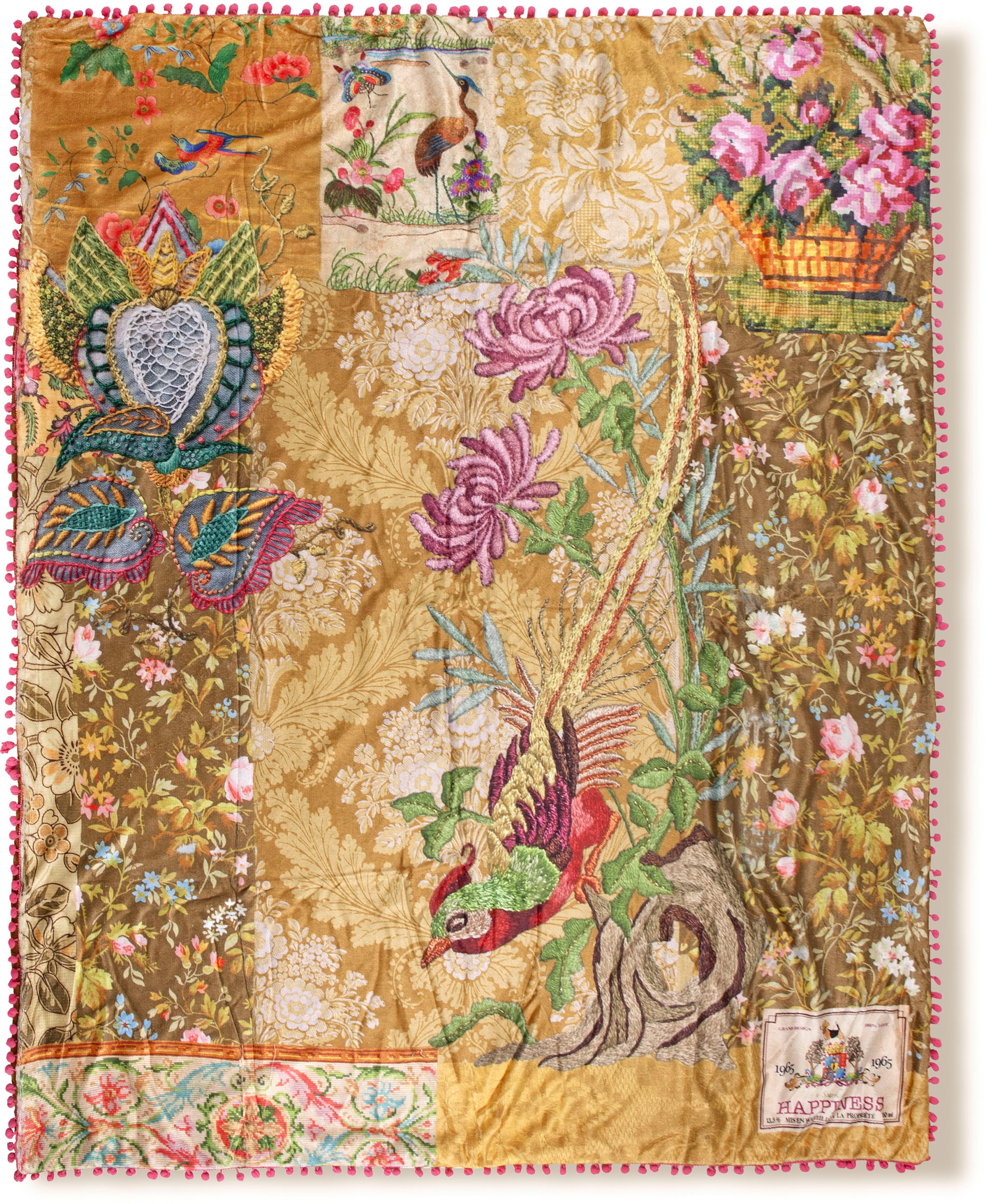 Image of Happiness Plaid »Asha«, mit Pompons, Kuscheldecke bei Ackermann Versand Schweiz