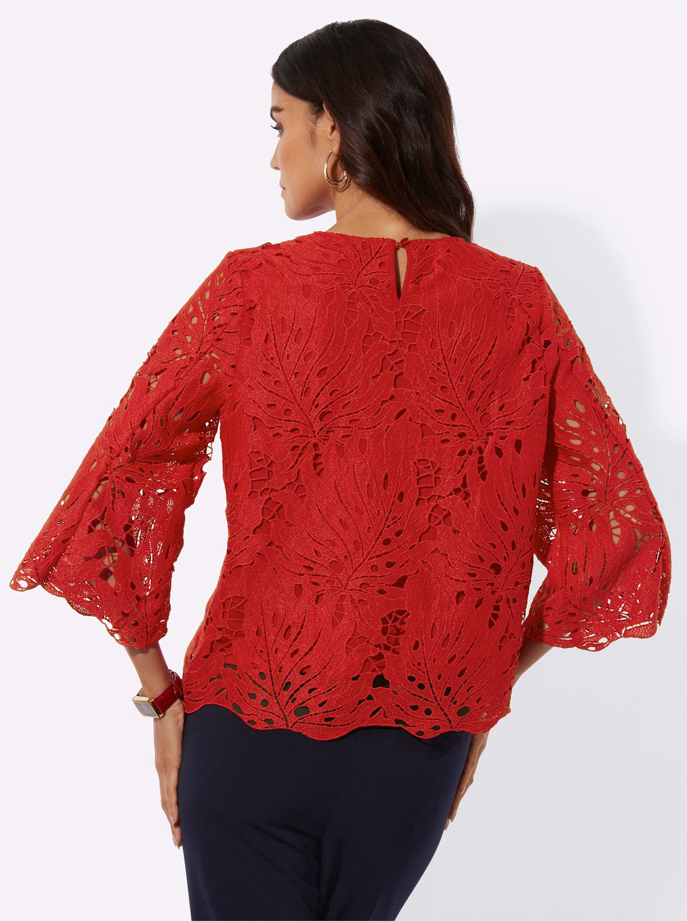 creation L Blouse en dentelle
