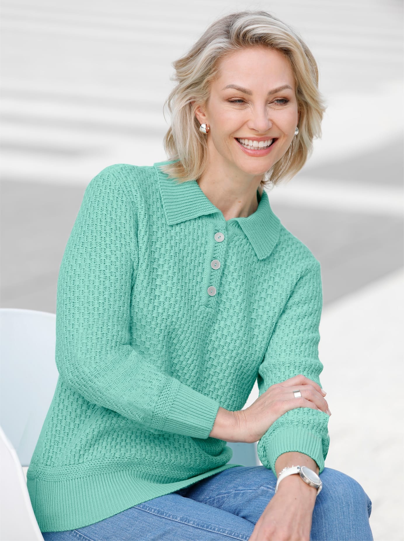 Classic Basics Polokragenpullover "Pullover"