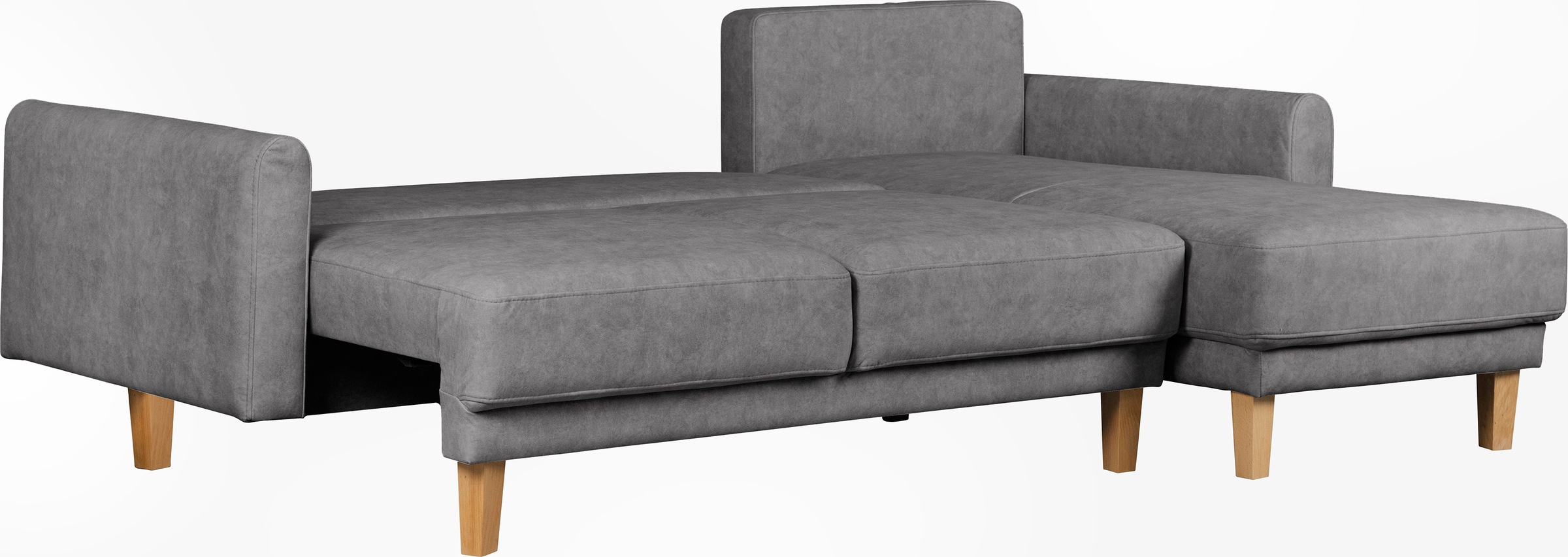 Home affaire Ecksofa »TRIPLO optionale Schlafsofa mit Bettkasten, Masse B/T/H: 234/164/89 cm«, L-Form wahlweise mit Bettfunktion - Liegefläche 132x210 cm