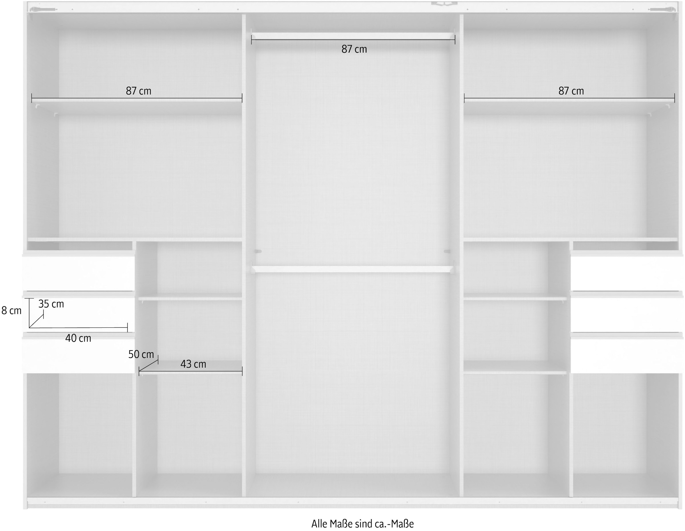 Wimex Schwebetürenschrank »Saigon« mit Spiegeltür, 3 Türen, 270cm breit