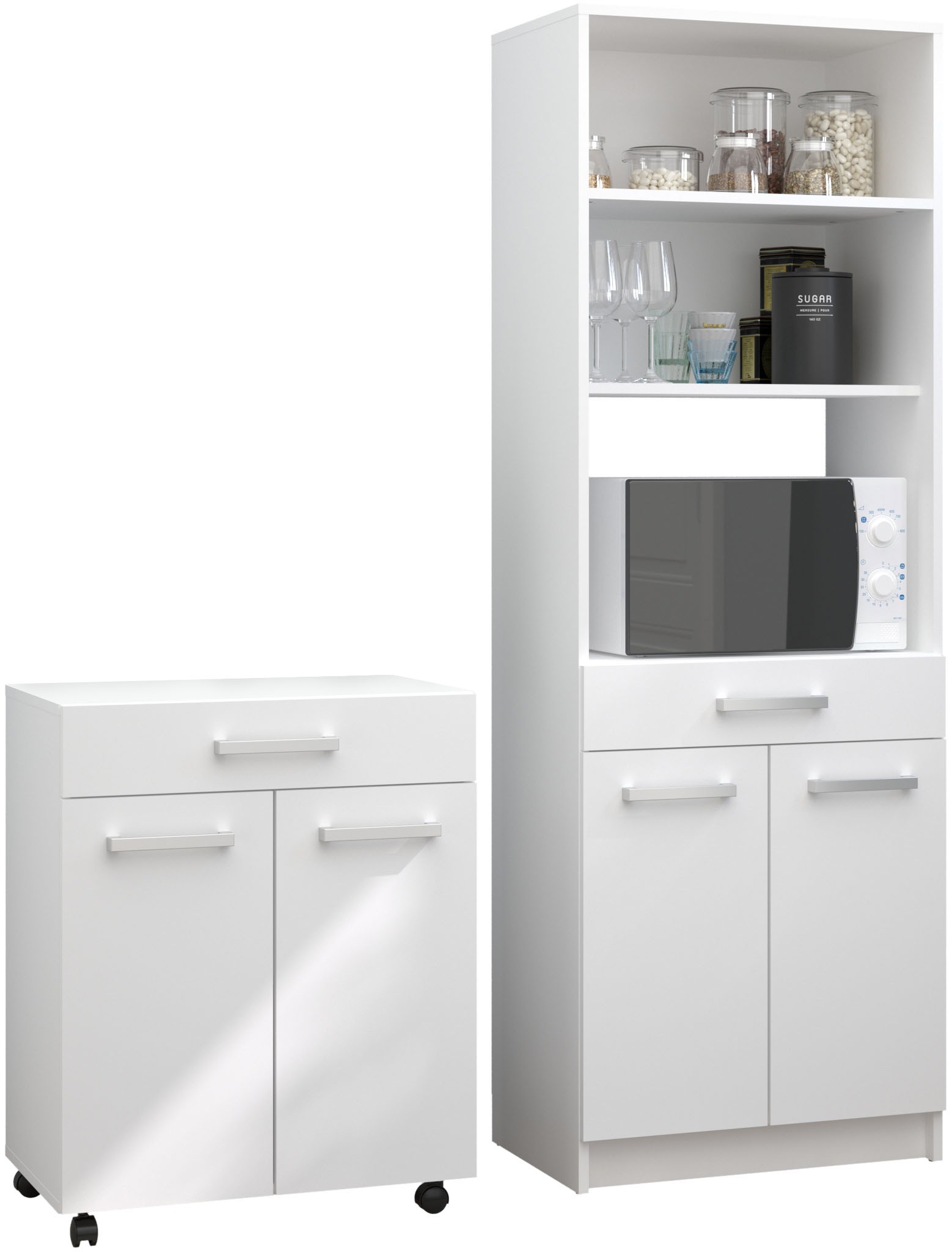 Parisot Schrank-Set »Uno 1«, (2 St.), melaminbeschichtet, praktisch und schön, viel Stauraum