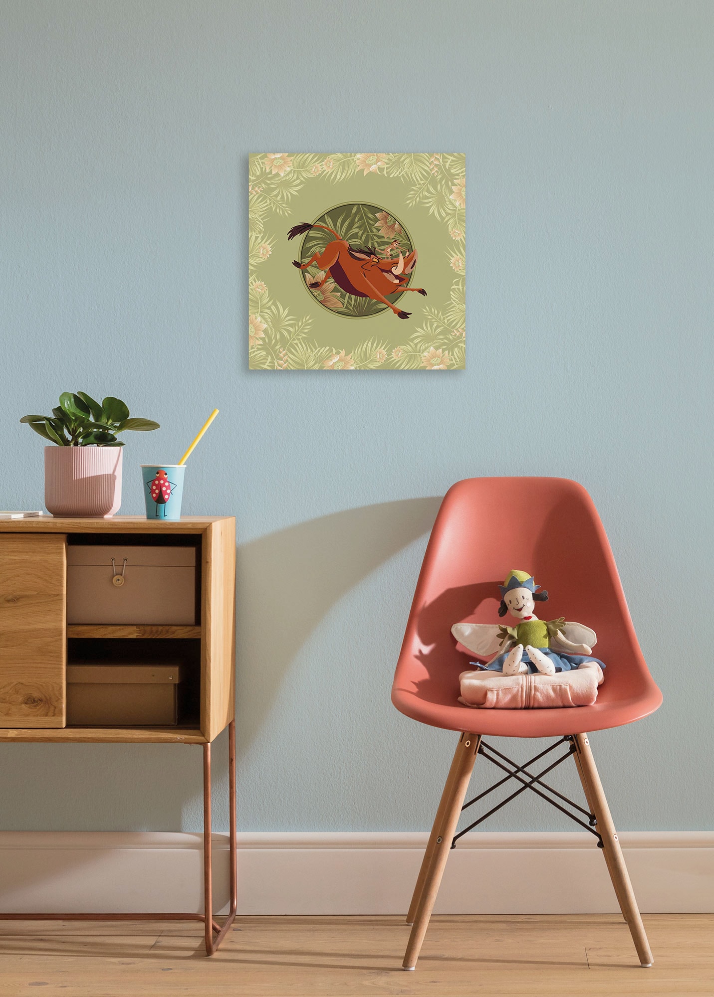 Image of Komar Leinwandbild "Disney The Lion King Wild and Free Since 1994" Disney 1 Stk. tlg. 40 x 40 cm (Breite x Höhe) - Kinderzimmer, Dekoration