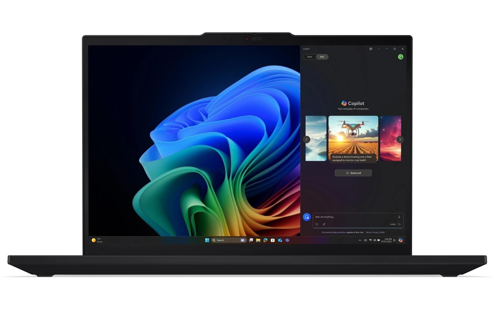 Lenovo Ordinateur portable »ThinkPad T16 Gen 4 (AMD) Copilot+ PC« / 16 ″ AMD Ryzen™ AI 5 512 GB SSD