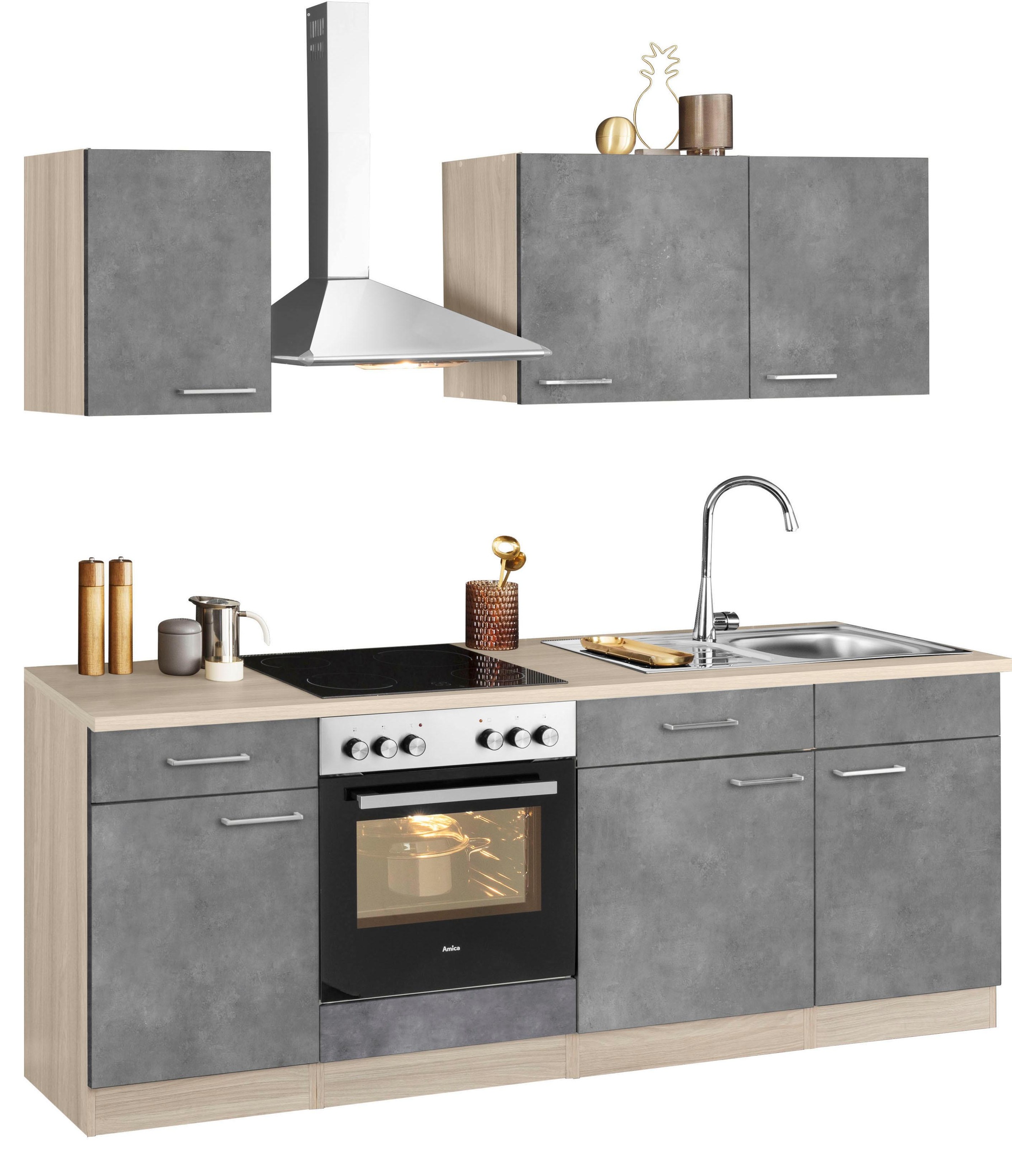 Image of wiho Küchen Küchenzeile »Zell«, ohne E-Geräte, Breite 220 cm bei Ackermann Versand Schweiz