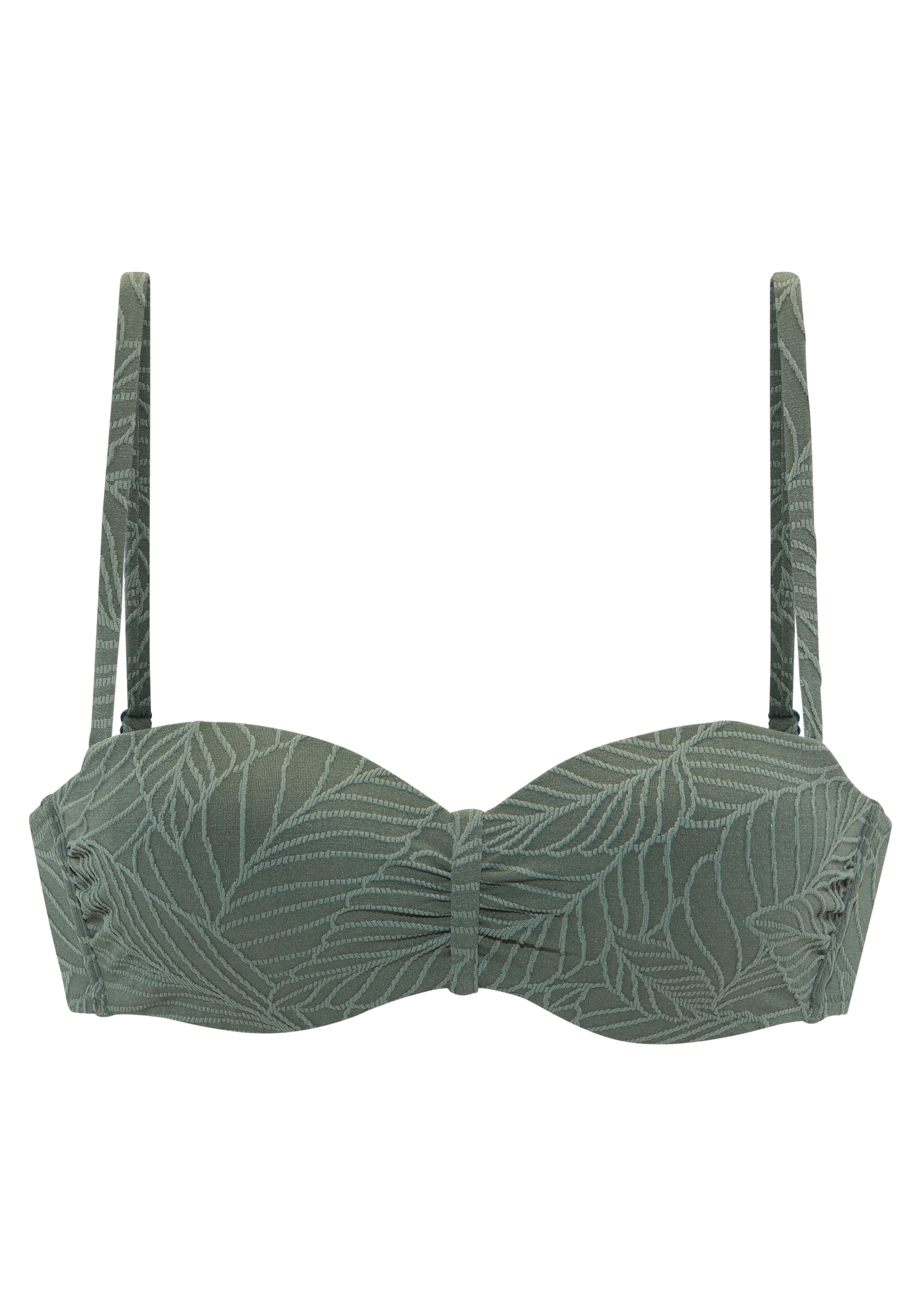 LASCANA Bügel-Bandeau-Bikini-Top »Fay« aus eleganter Strukturware