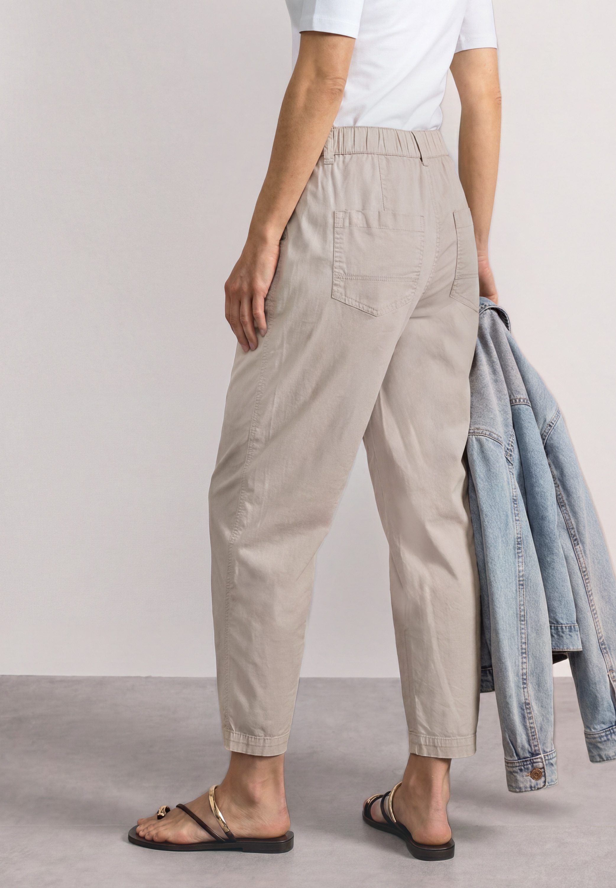 STREET ONE Pantalon en tissu »Style Karlie«  pantalon d'été en qualité papertouch