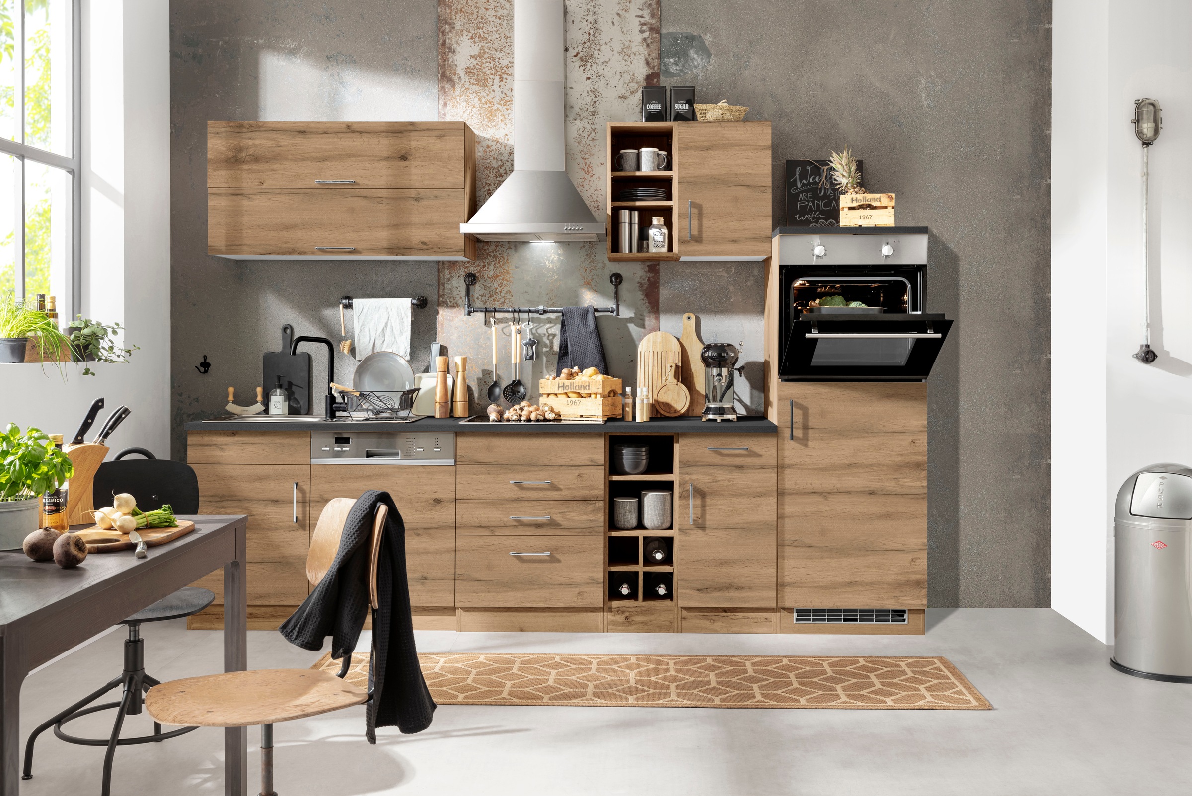 KOCHSTATION Kitchenette »KS-Colmar« sans appareils électriques, largeur 300 cm