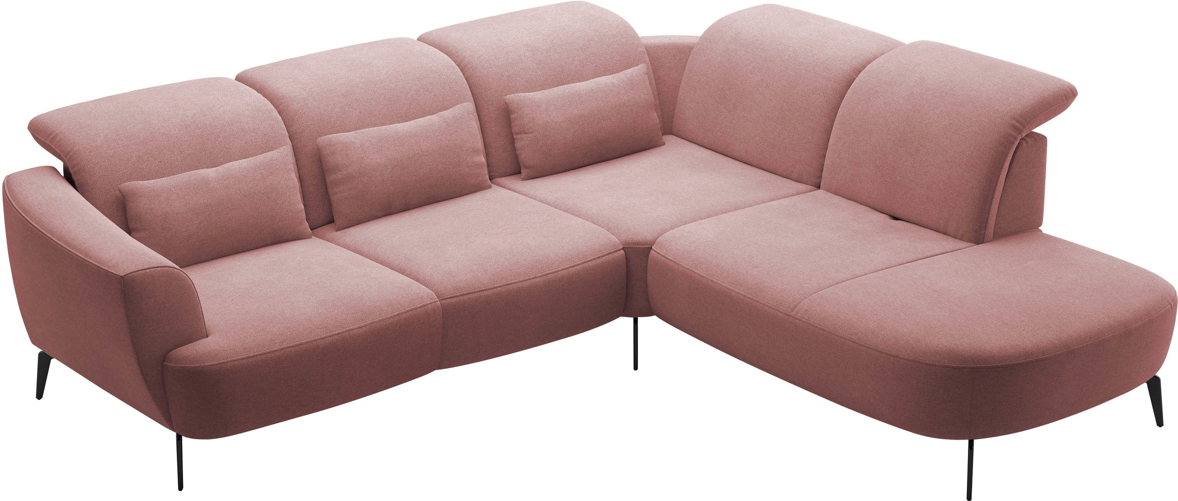 sit&more Ecksofa »Zoe«, ink.Sitztiefenverstellung, wahlweise mit Kopfteilverstellung