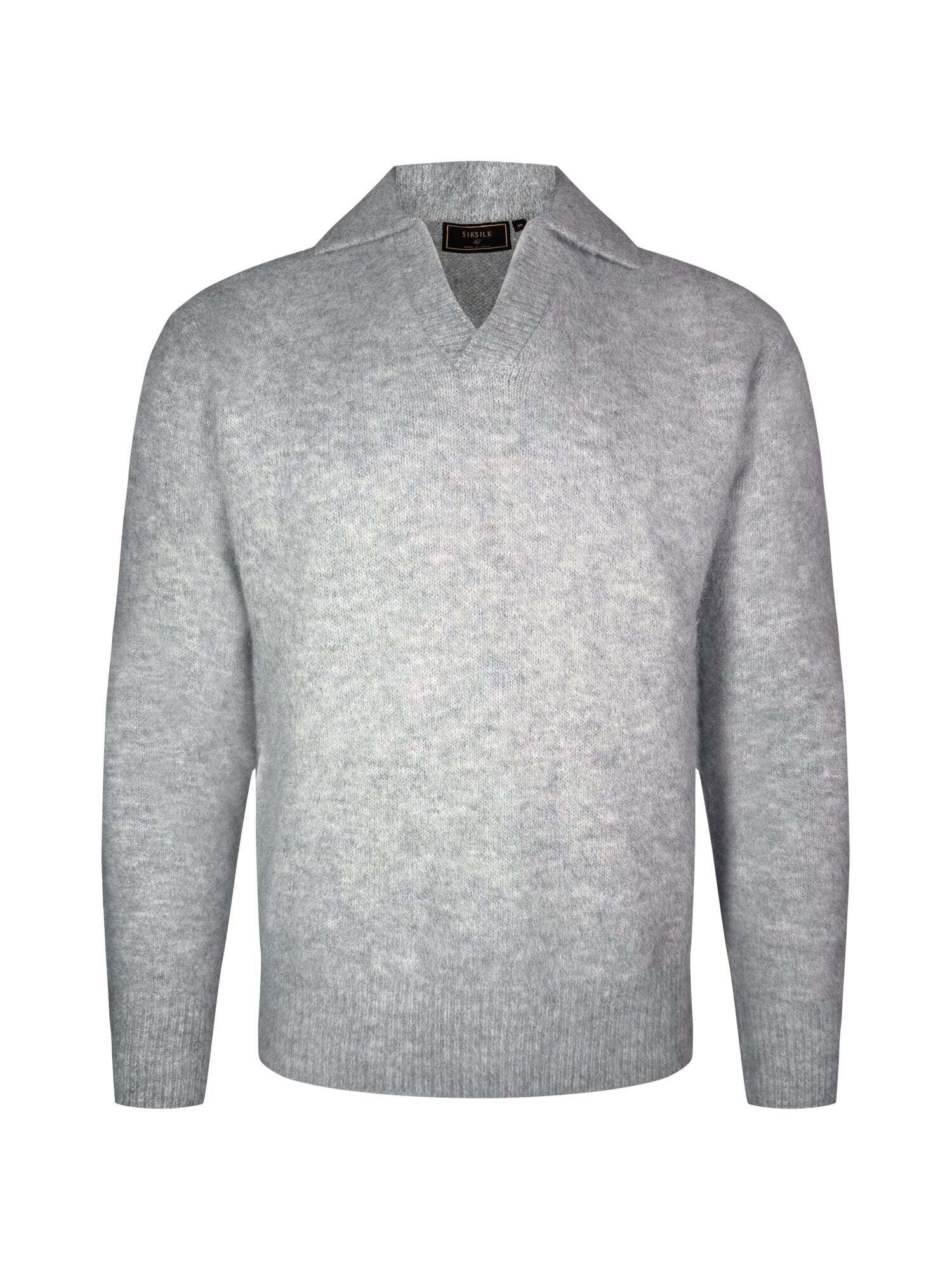 Image of Siksilk Strickpullover "Siksilk Pullover Knitted Polo Sweater"