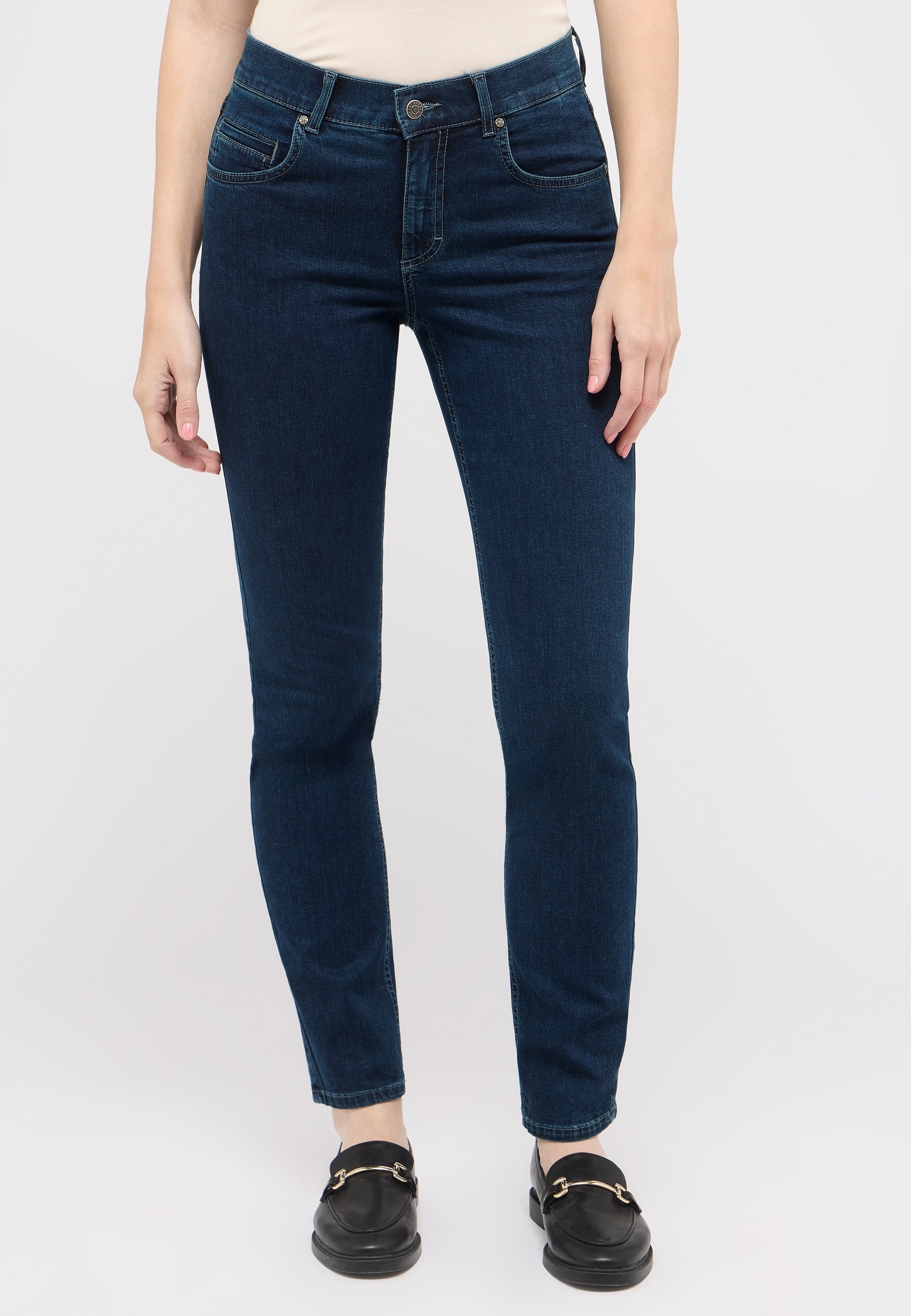 Image of ANGELS 5-Pocket-Jeans "CICI" aus sportivem Denim