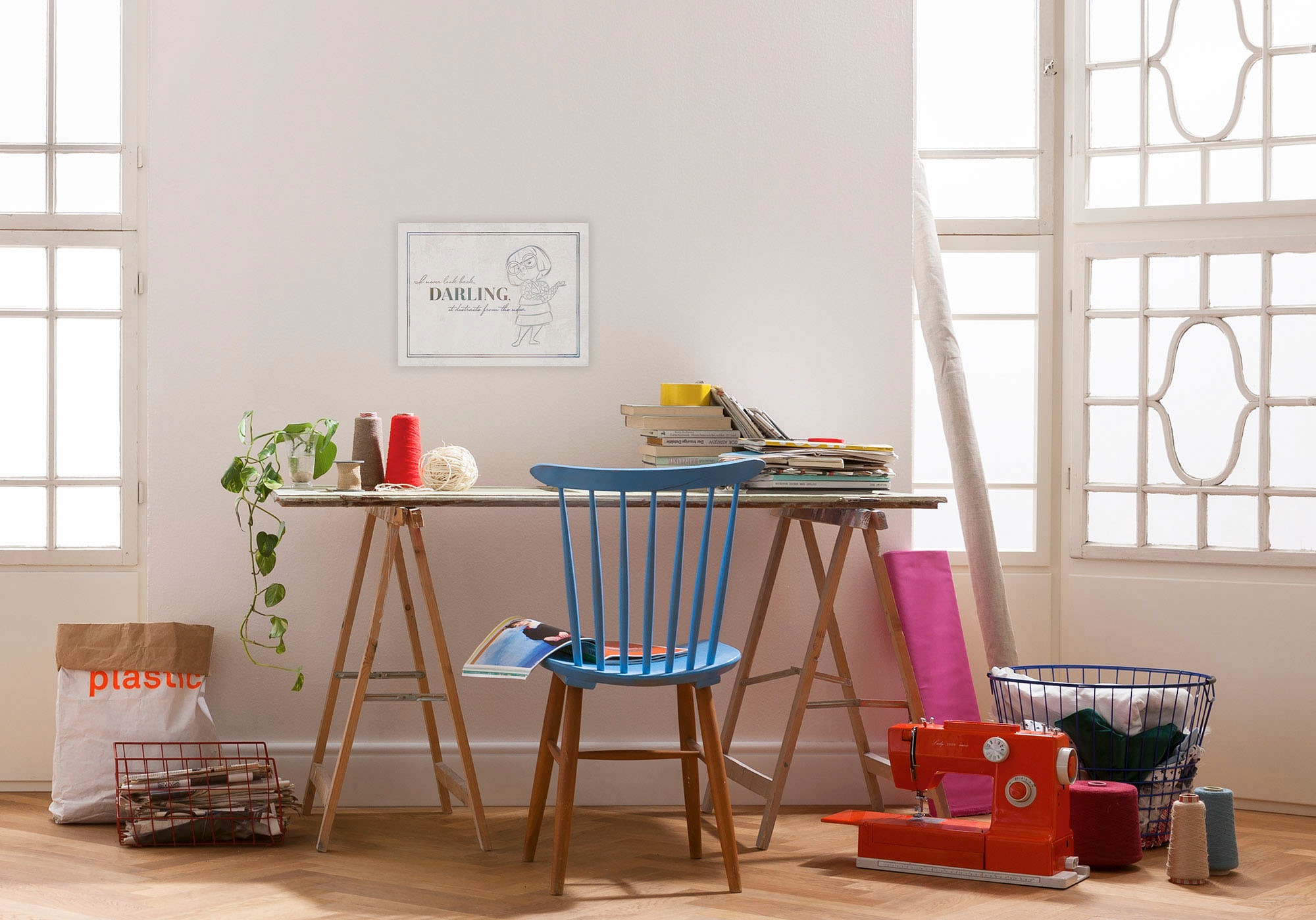 Komar Leinwandbild »Edna Here and now - Grösse 30 x 40 cm«, Disney, (1 St.), Keilrahmenbild mit Echtholzrahmen, Kinderzimmer