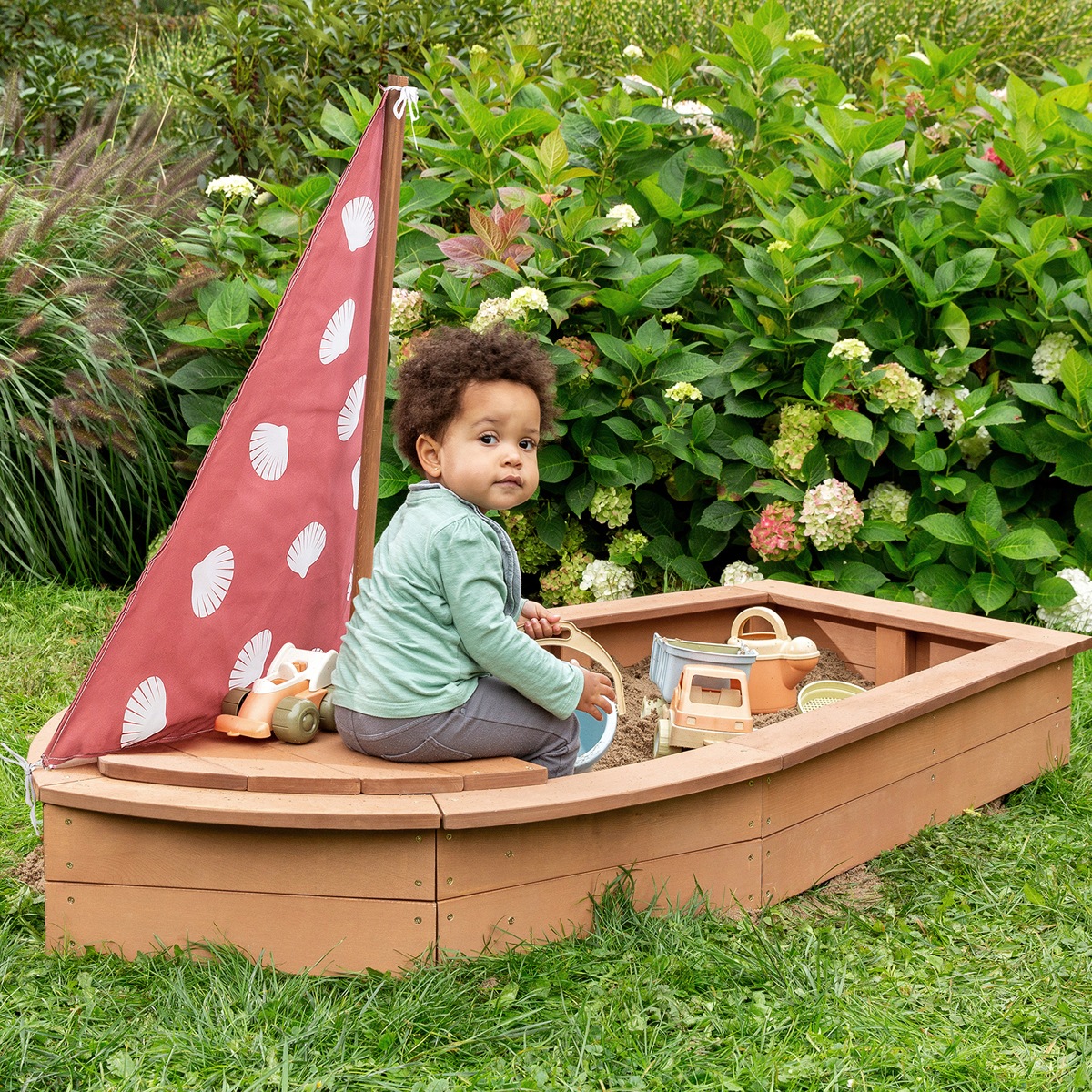 Image of MUDDY BUDDY® Sandkasten »Seashell Diver«, Sandkasten, kakaobraun bei Ackermann Versand Schweiz