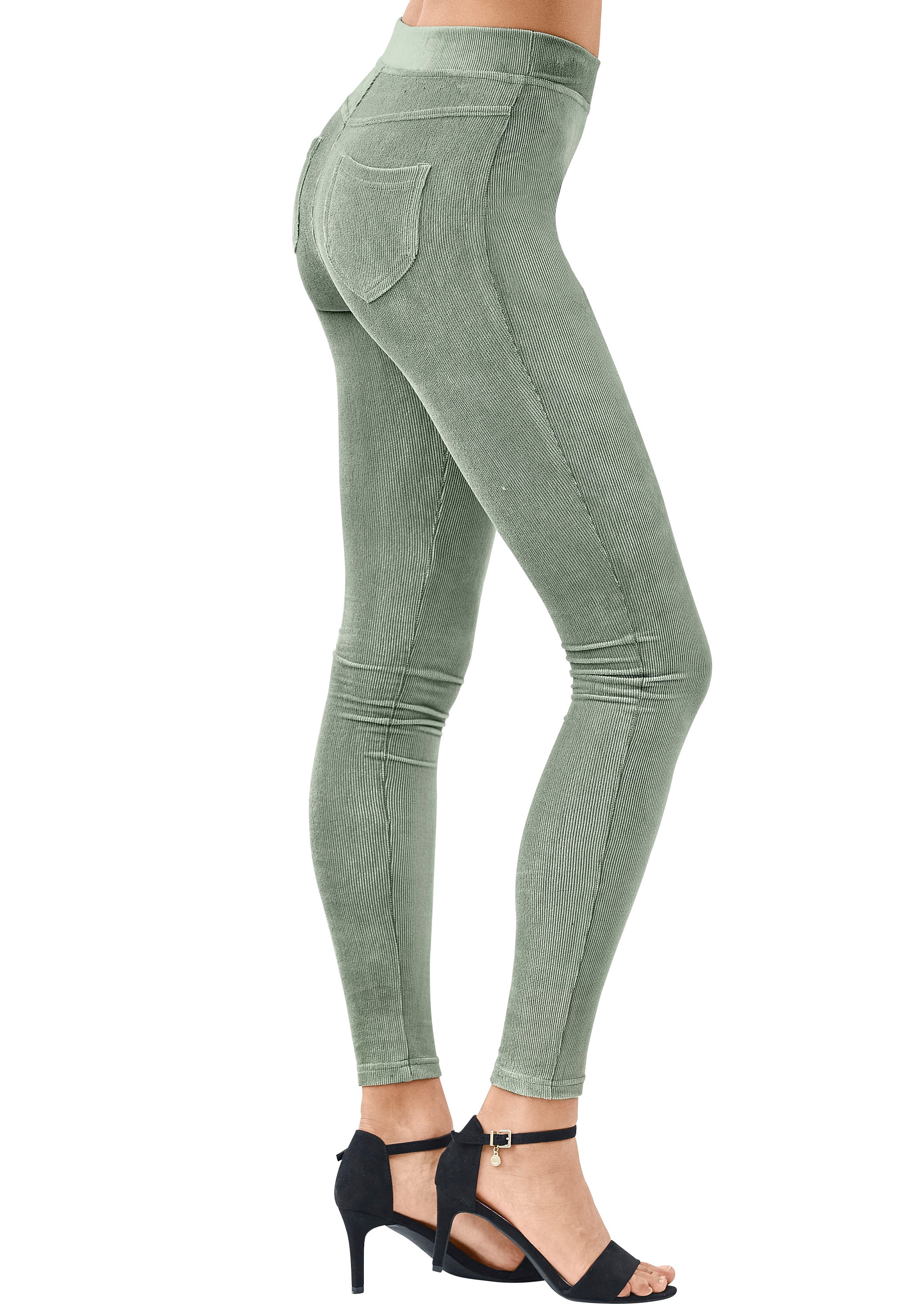 LASCANA Leggings, aus weichem Material in Cord-Optik