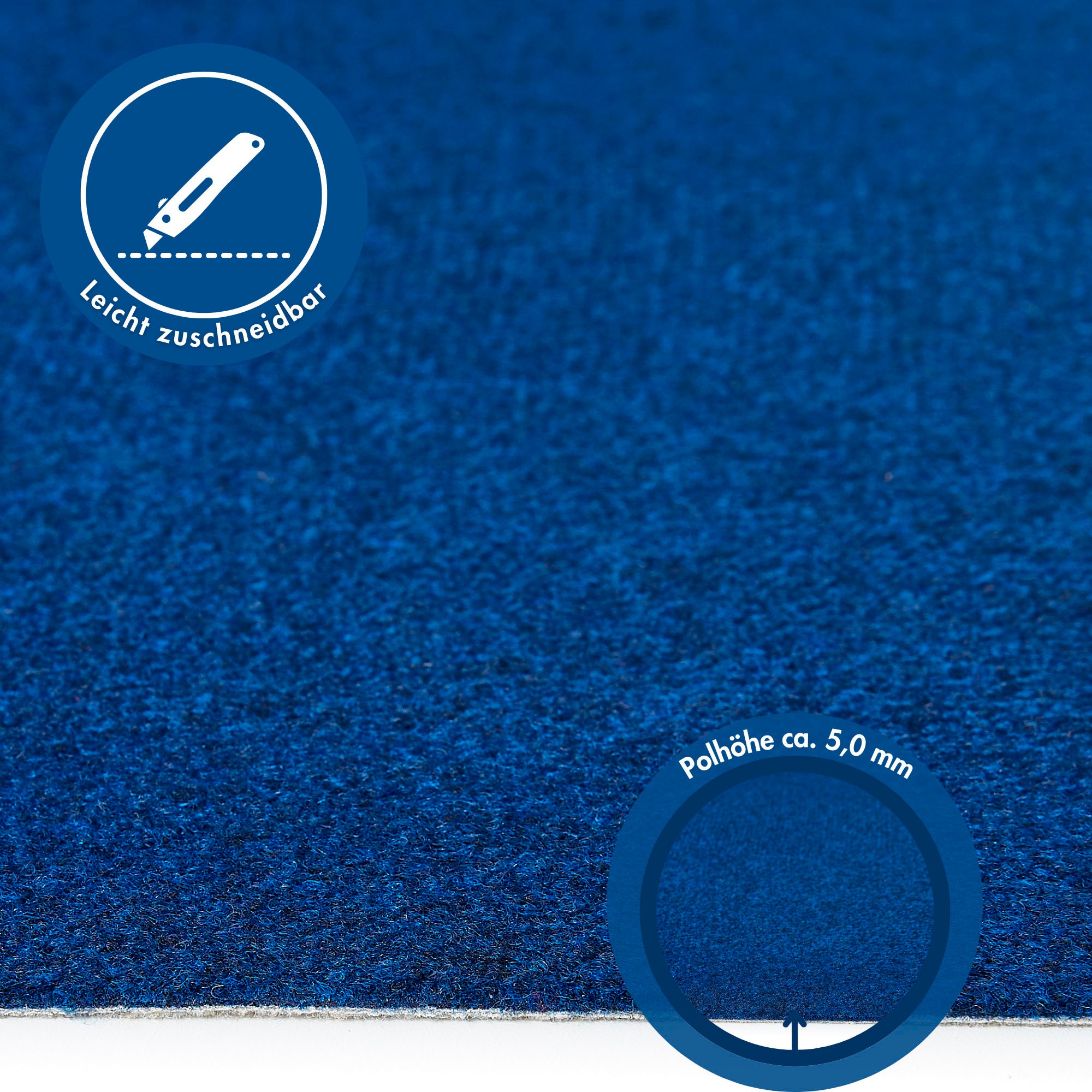 Andiamo Teppichboden »Sina, Velours, Made in Belgium«, rechteckig, 9 mm Höhe, Uni Farben, Breite 400 cm, strapazierfähig, pflegeleicht, Wohnzimmer
