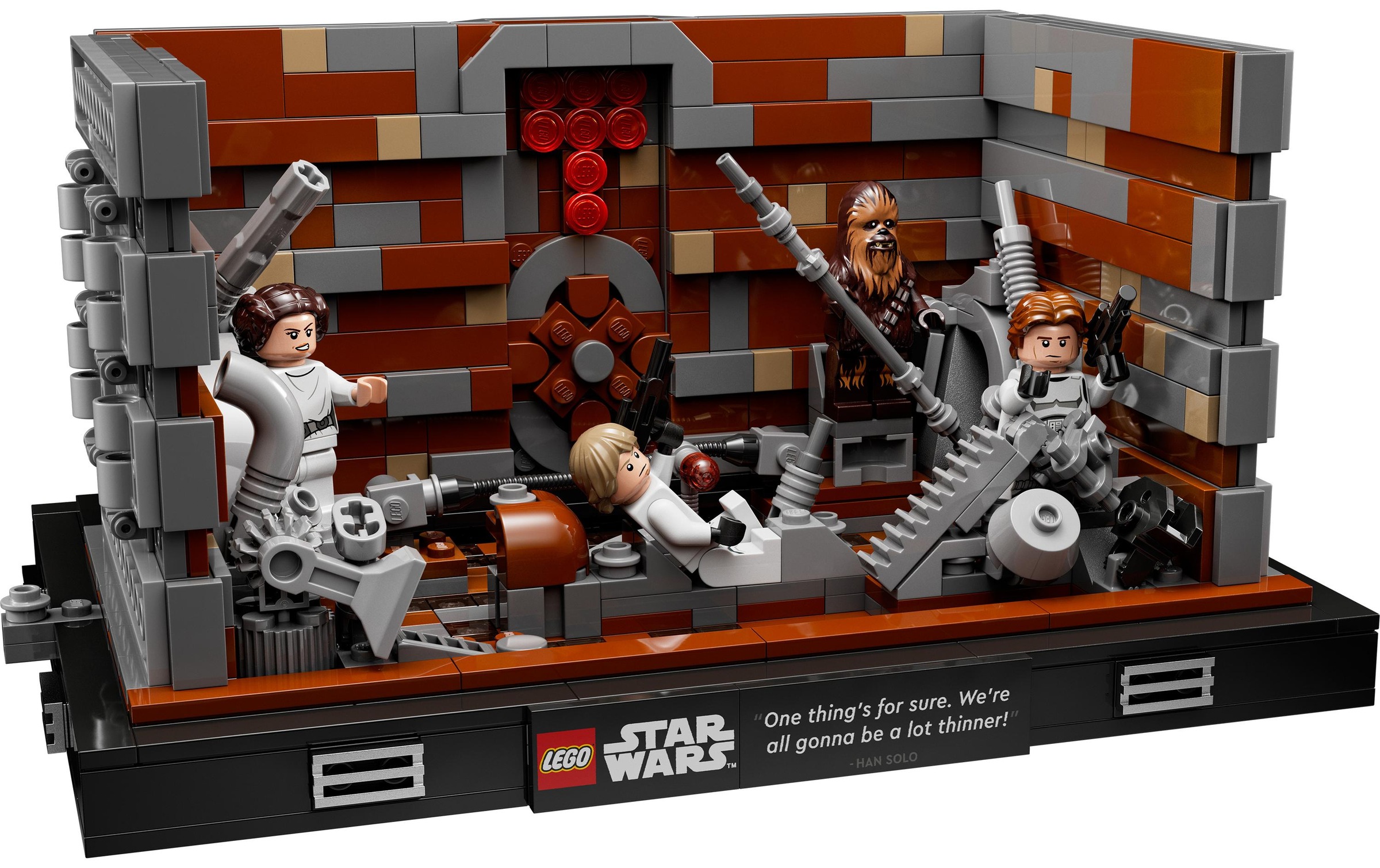 LEGO® Spielbausteine »Wars Müllpresse im Todesstern – Diorama 75339«, (802 St.)
