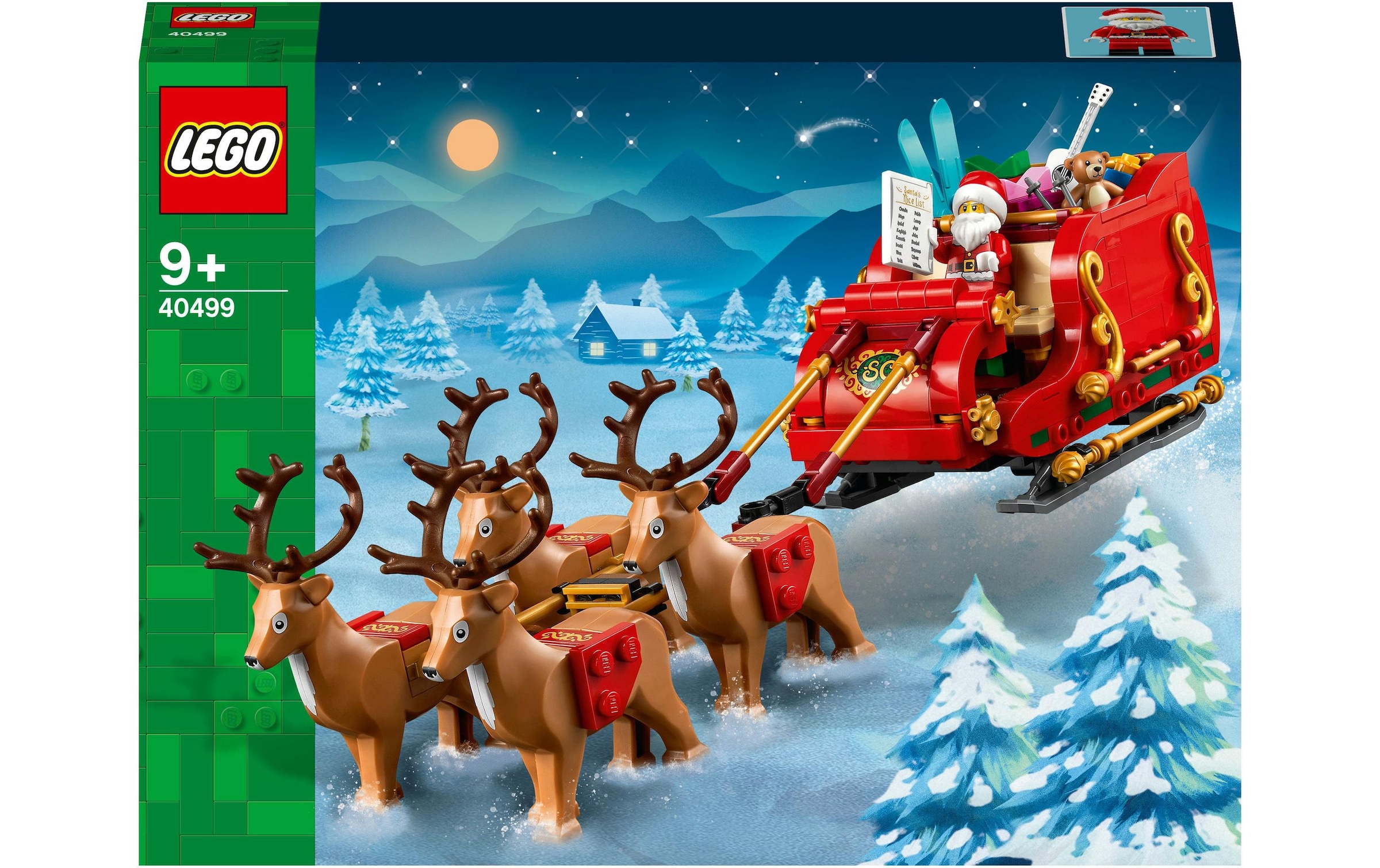 Spielbausteine »Icons Santa's Sleigh 40499«, (343 St.)