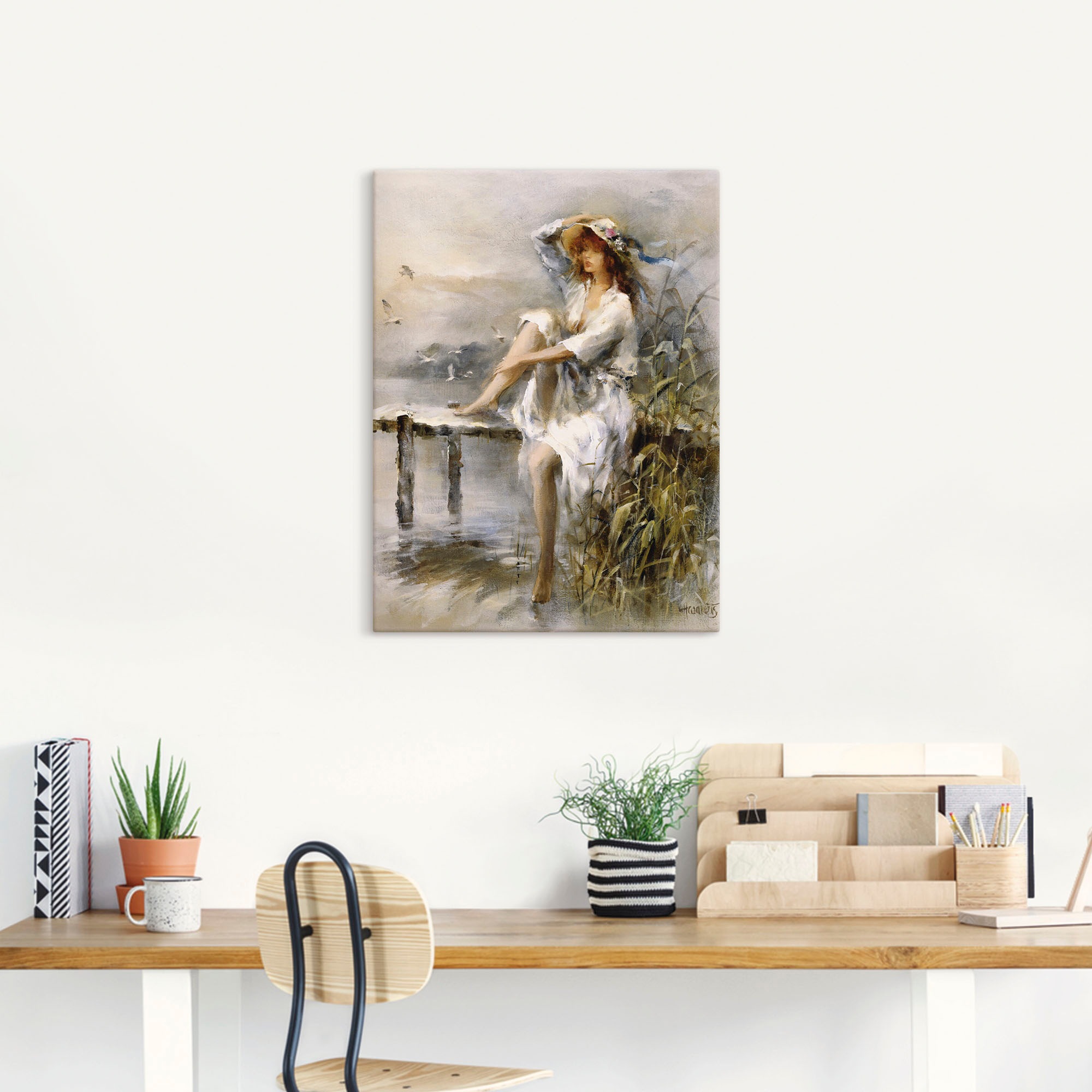 Artland Wandbild »Wasserseite« Frau 1 Stk. tlg. als Leinwandbild, Poster in verschied. Grössen