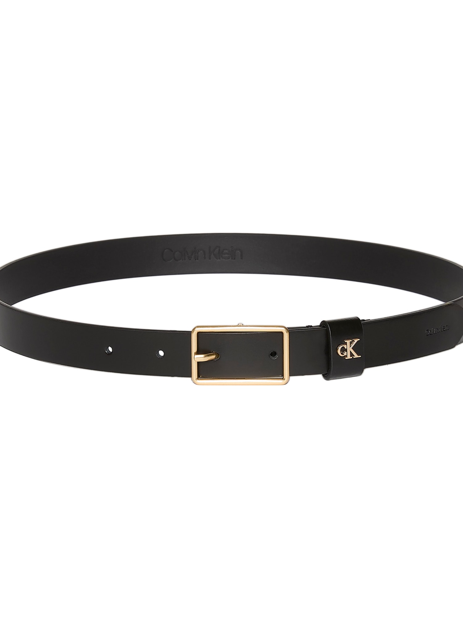 Calvin Klein Ledergürtel »SQUARE BUCKLE CK LOOP 25MM«, Grössenverstellbar