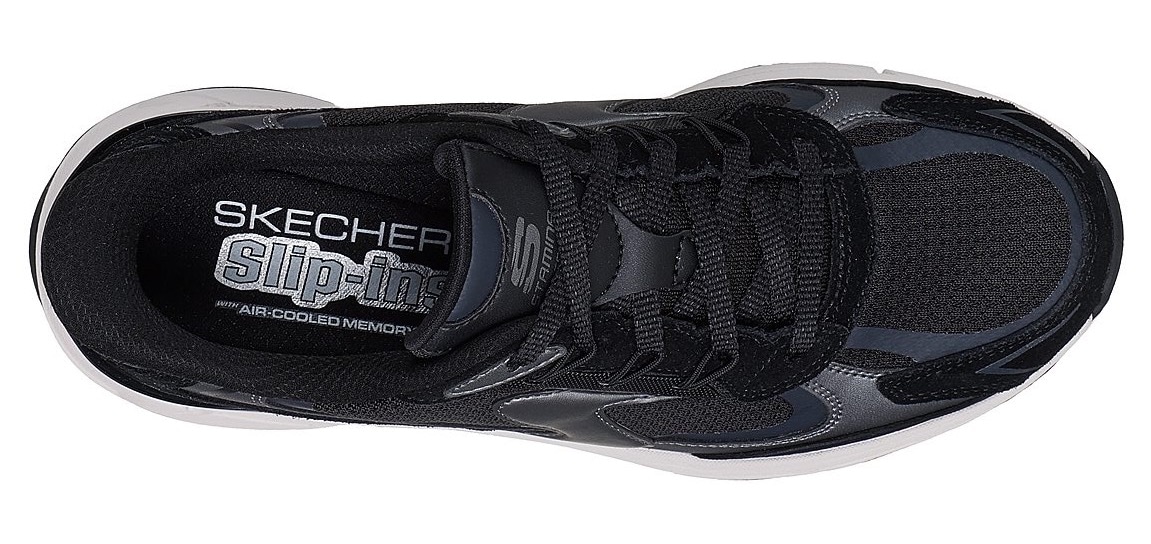 Skechers Slip-On Sneaker »STAMINA SPORT«  Retro Sneaker, Schnürschuh mit Metallic-Besätzen