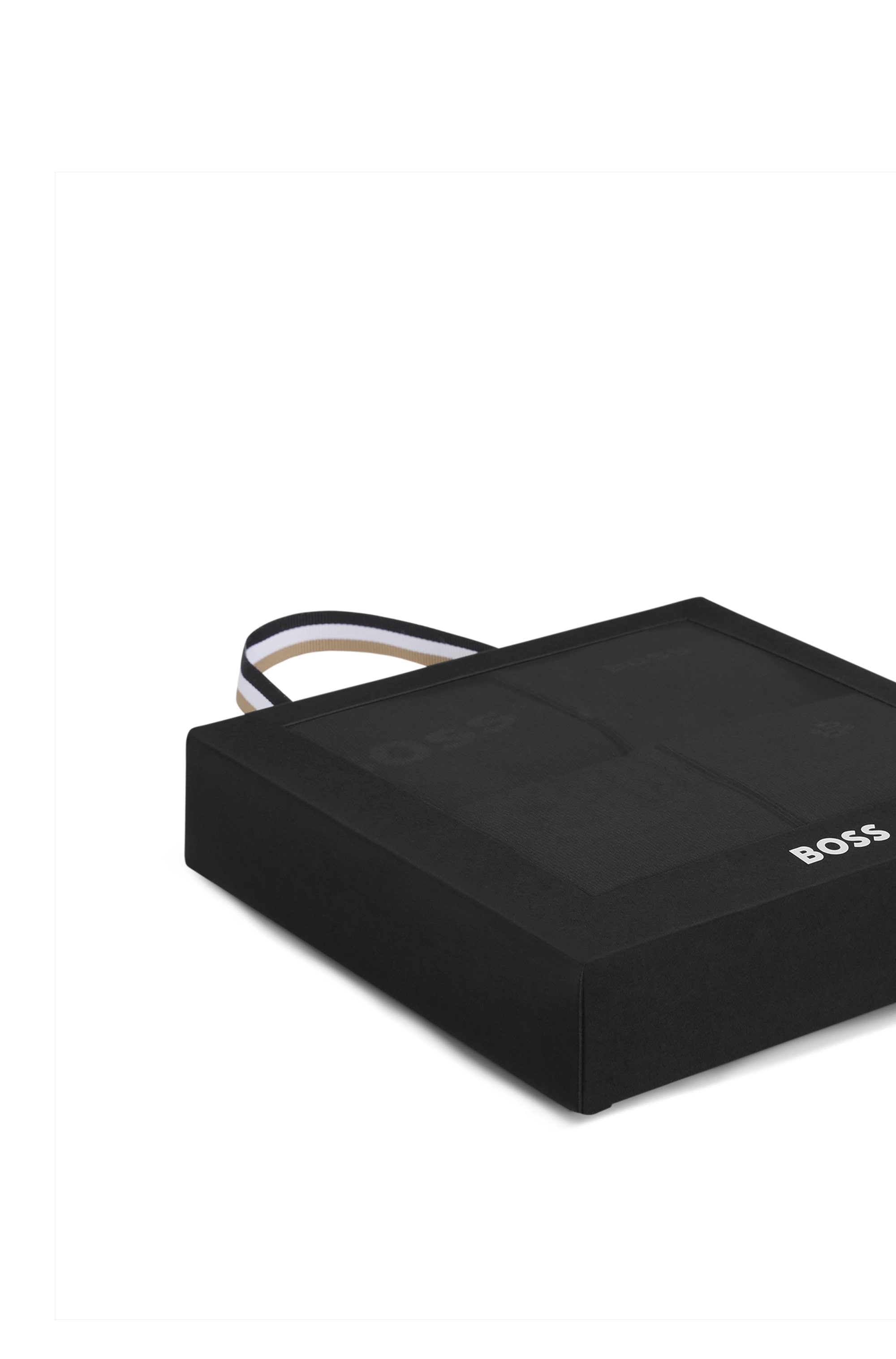 BOSS Chaussettes »4PRSGiftset IconicCC« Neuheit, verstärkte Zehen- und Fersenpartie