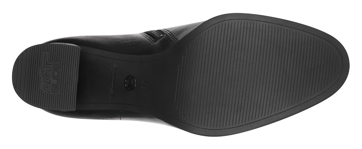 Tamaris Stiefelette, Blockabsatz, Businessschuh, Festtagssschuh mit überzogenem Absatz