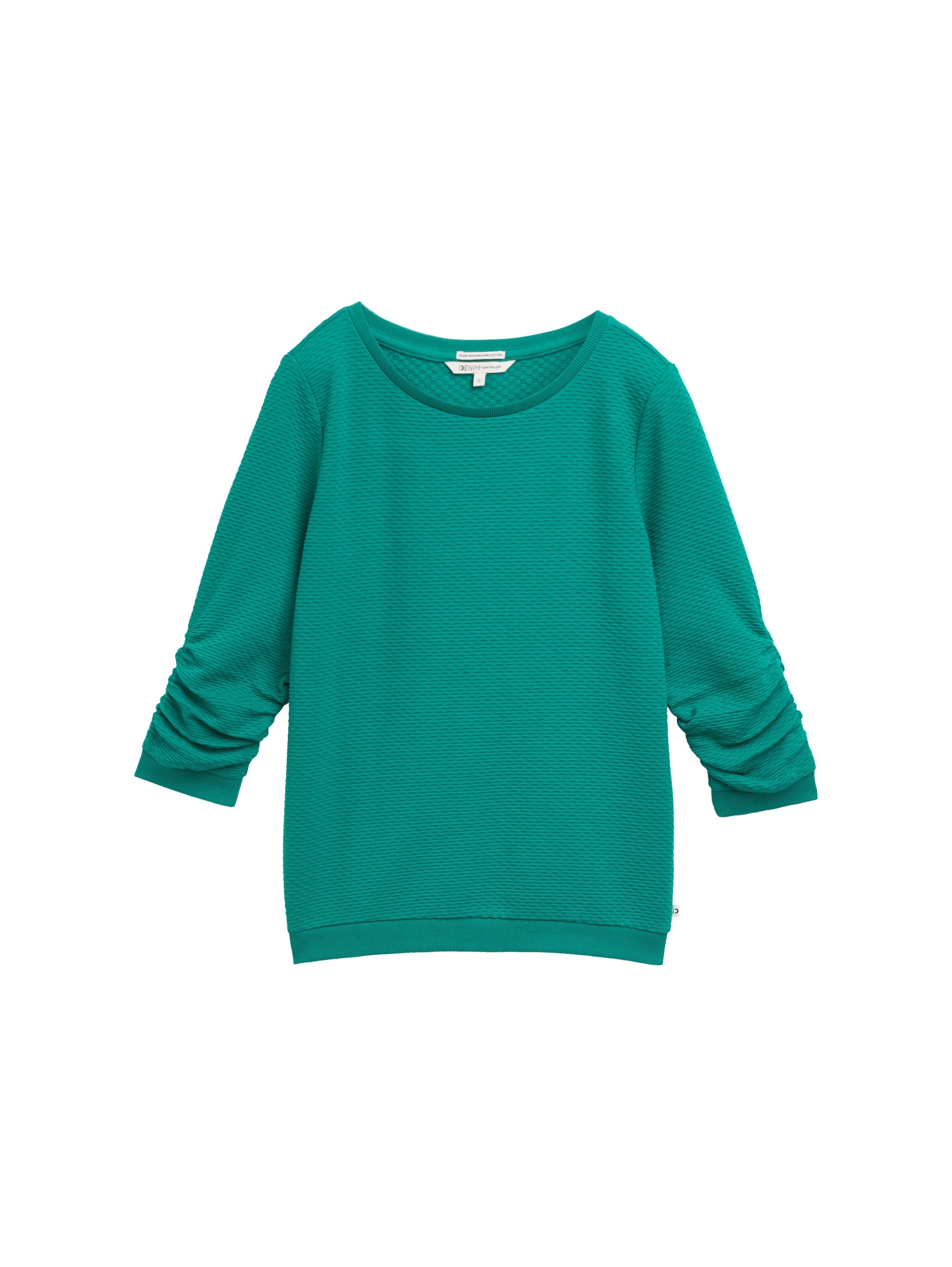 TOM TAILOR Denim Sweatshirt, mit besonderer Materialoberfläche