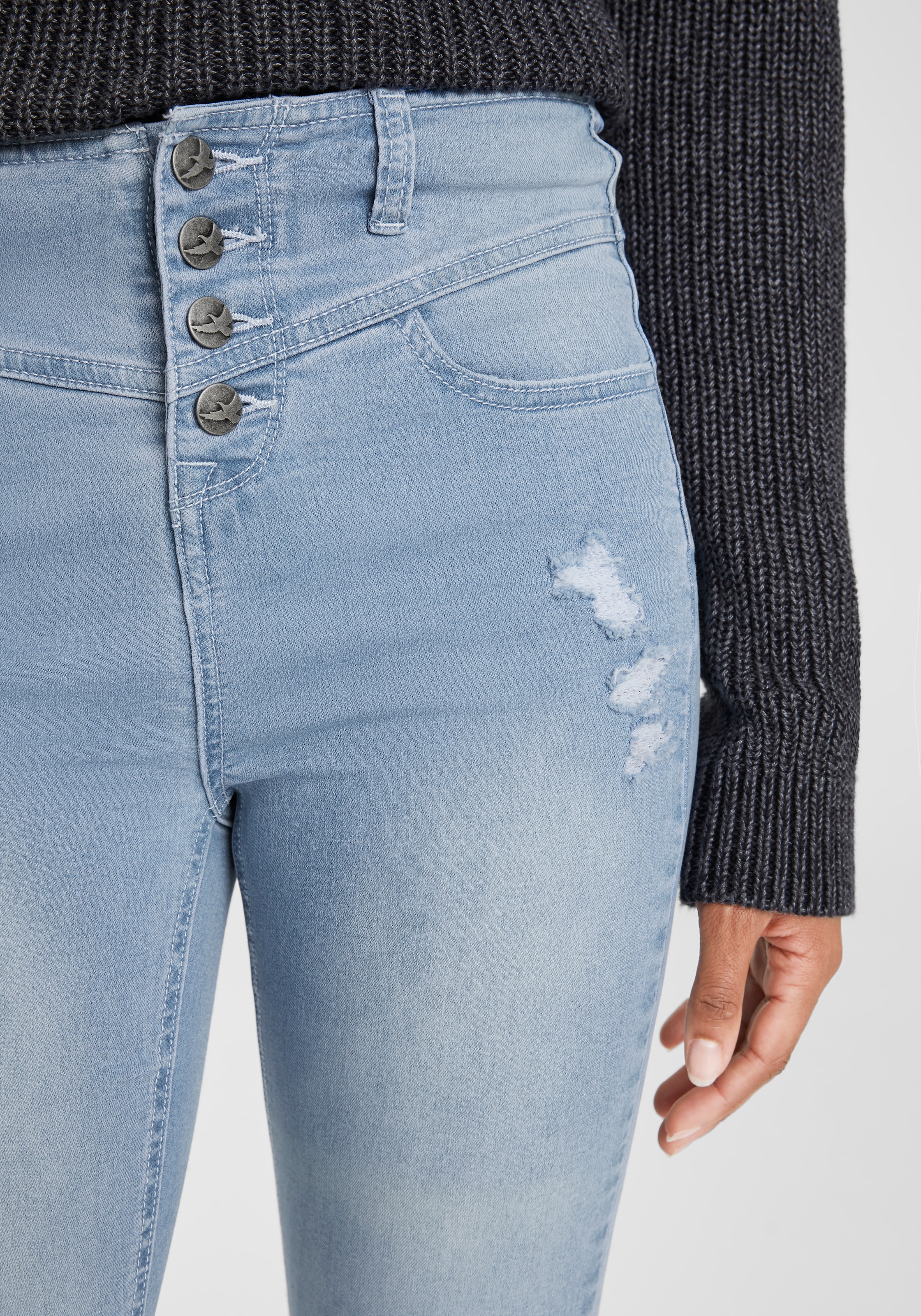 Arizona Skinny-fit-Jeans »Ultra Waist High auf versandkostenfrei Stretch«