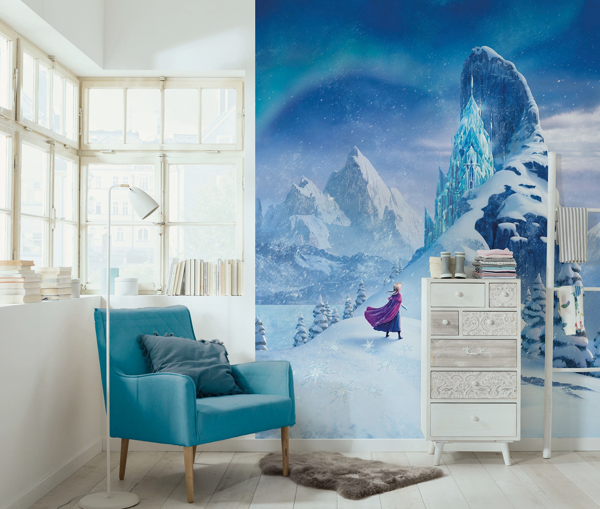 Image of Komar Kindertapete "Disney Frozen Ice Castle" bedruckt glatt