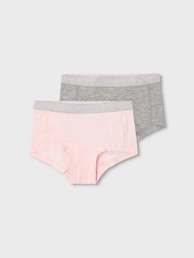 Name It Hipster »NKFHIPSTER 2P NOOS« Paquet, 2 cuis uni, décontracté, regular fit, mélange de coton, jersey